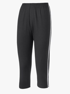 Capri-Leggings - schwarz-weiß