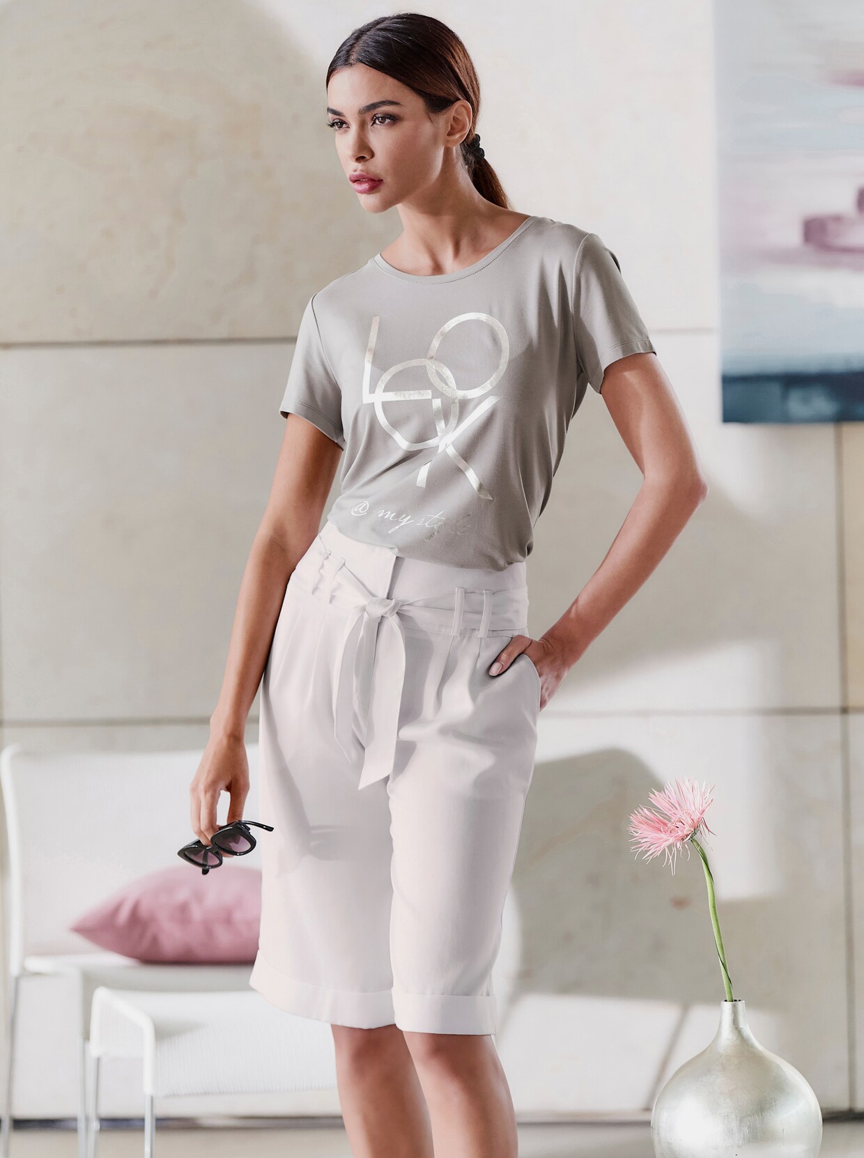 heine Shirt - steingrau