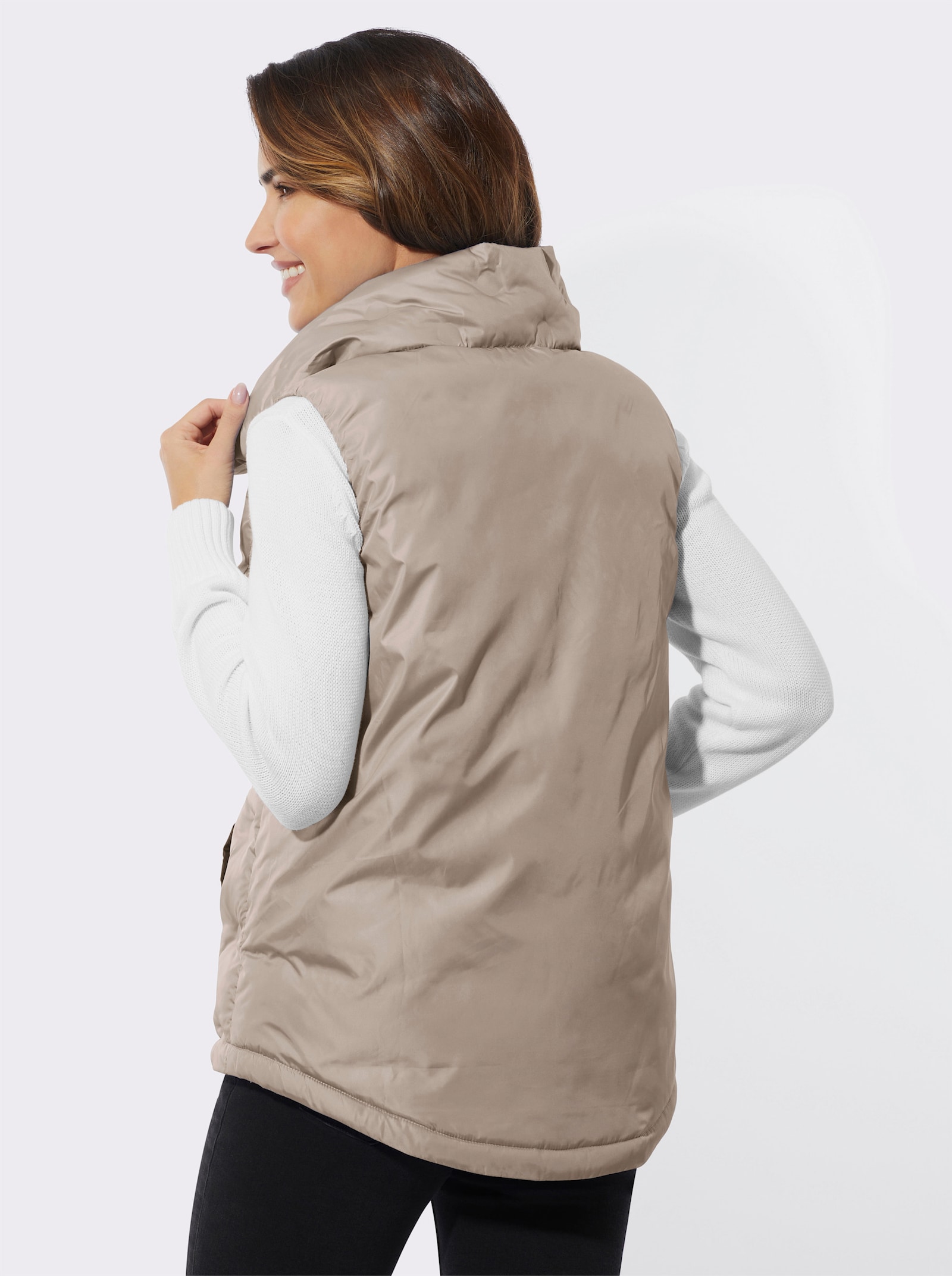 Gilet met reliëf - sesam