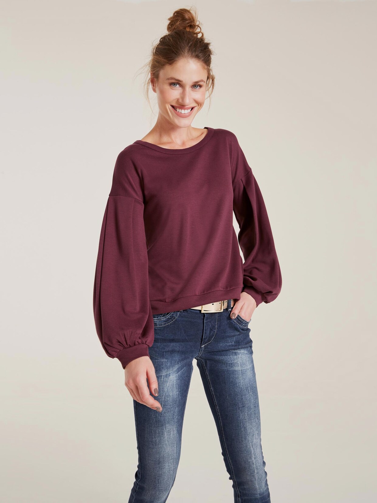 Linea Tesini Sweatshirt - bordeaux
