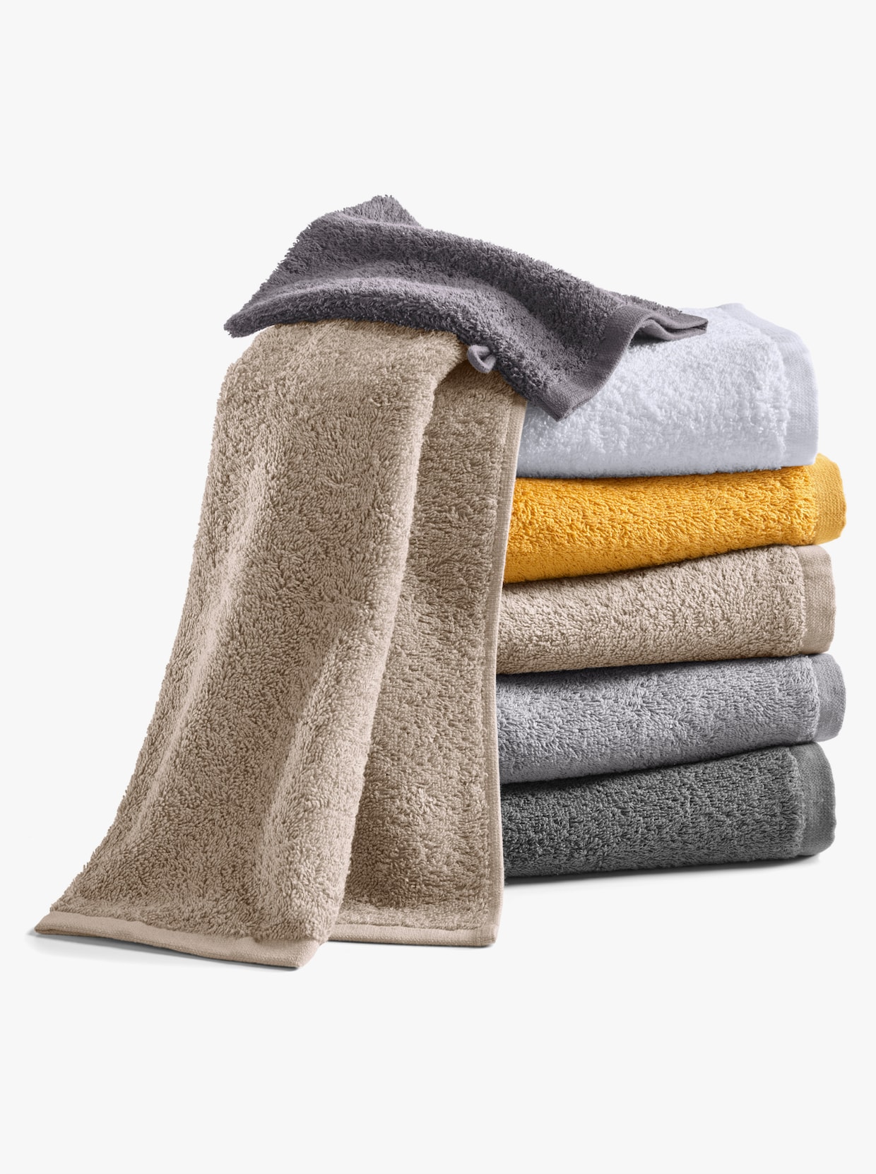 wäschepur Handdoek - antraciet
