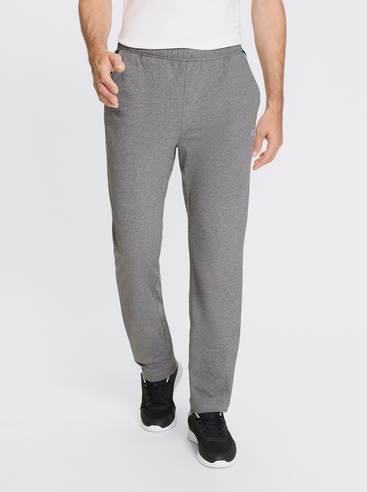 Catamaran Sports Freizeithose mit kontrastfarbigen Taschenbeuteln - grau-meliert