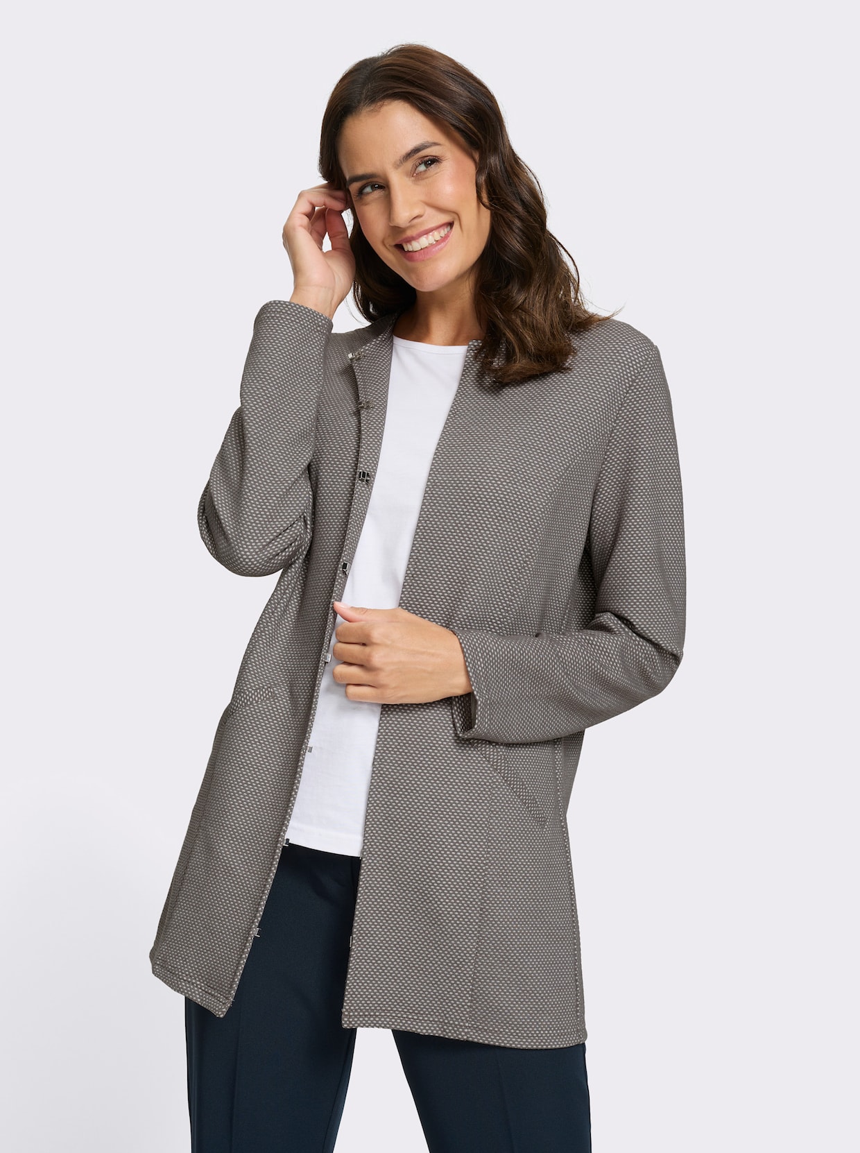 Shirtjacke - grau