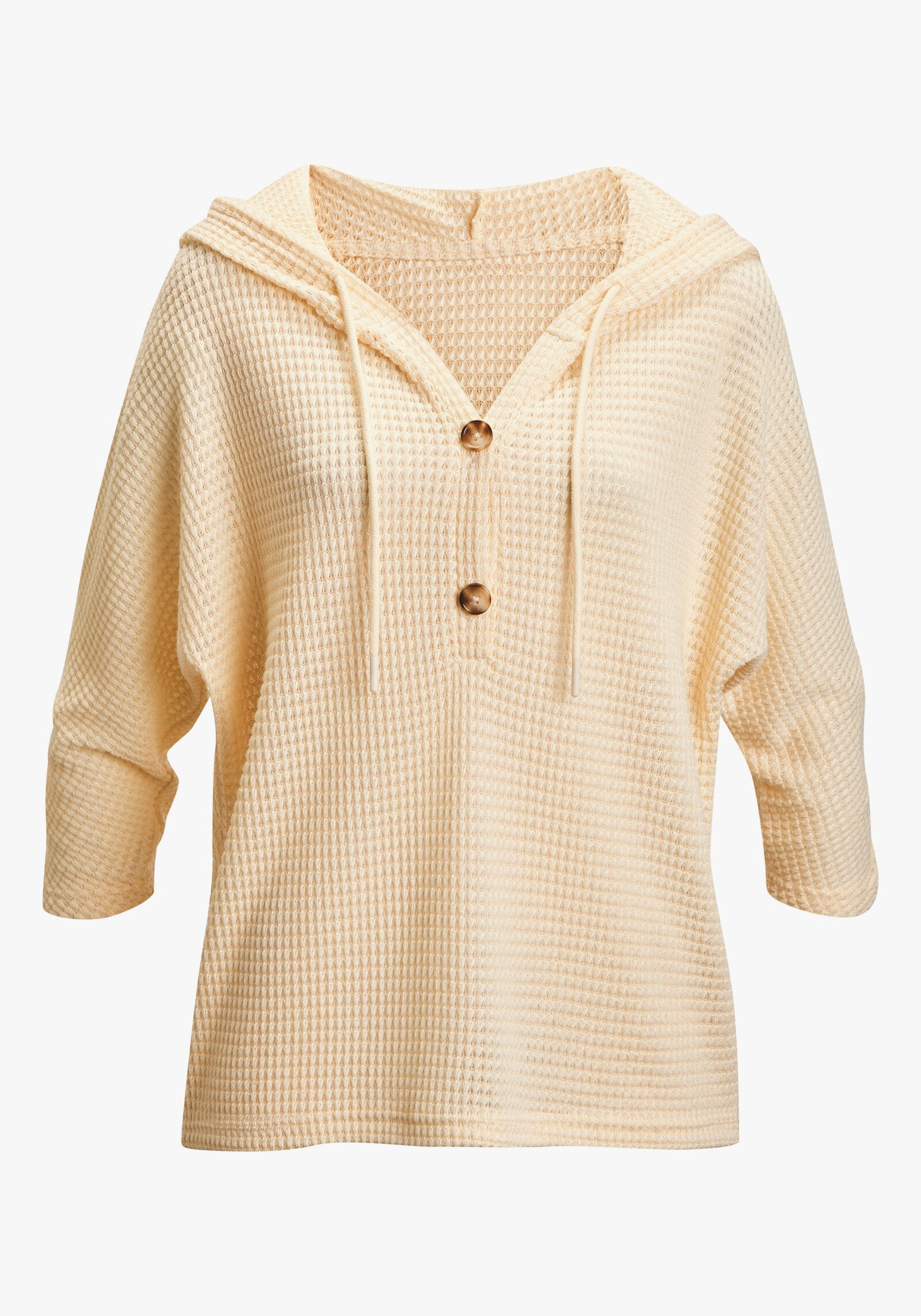 LASCANA Shirt met 3/4-mouw - geel