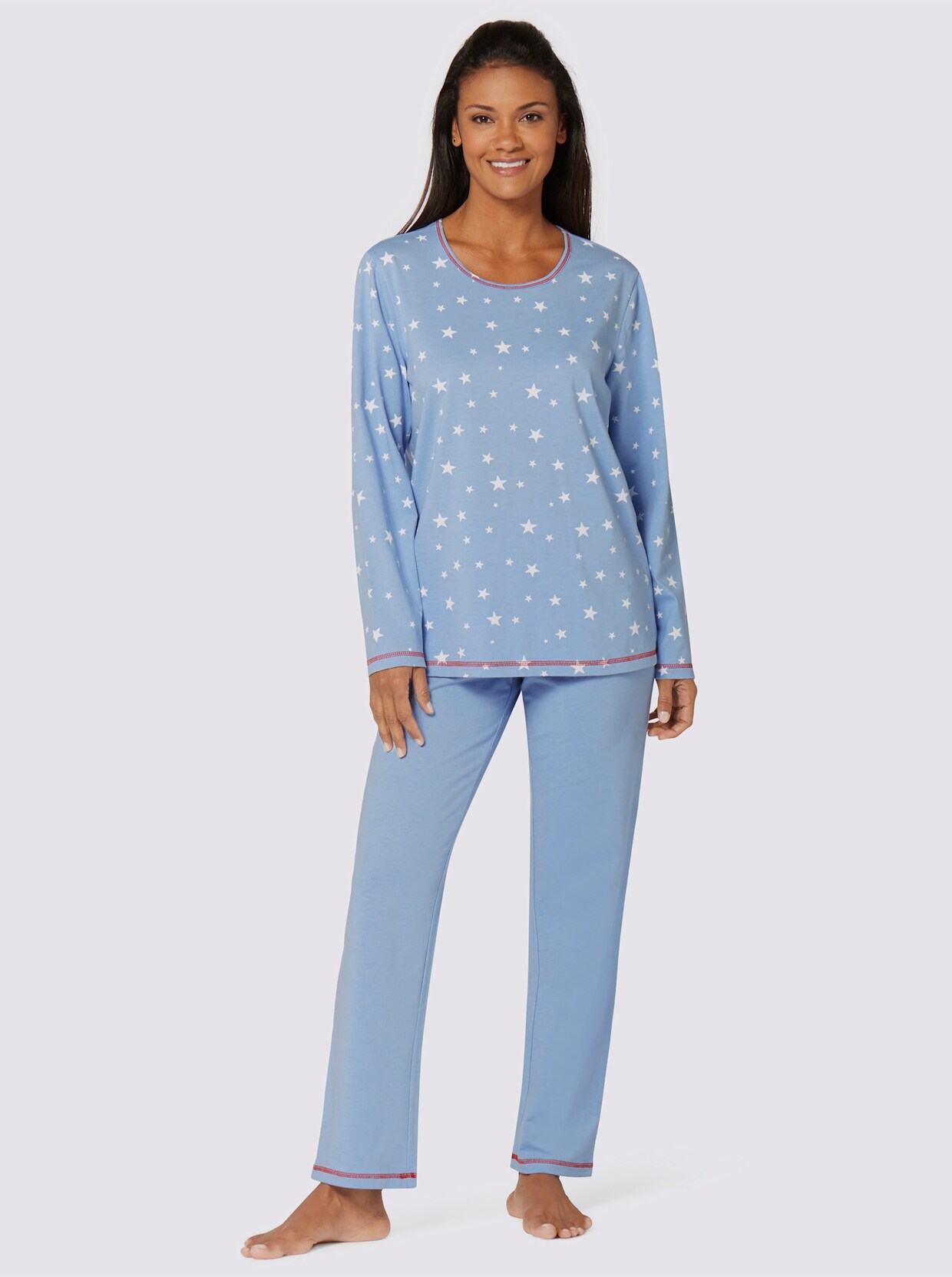 wäschepur Pyjamas - bleu imprimé + bleu