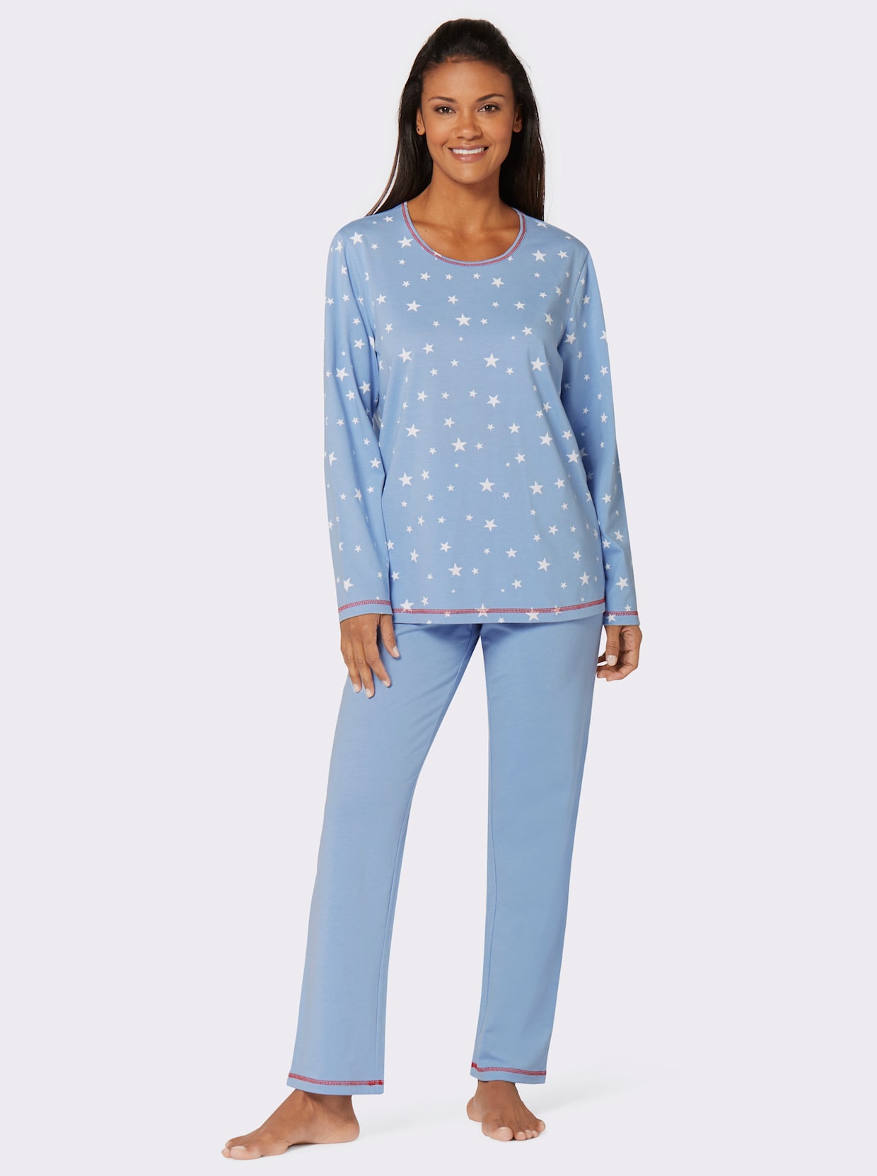 wäschepur Pyjamas - blå, tryckt + blå