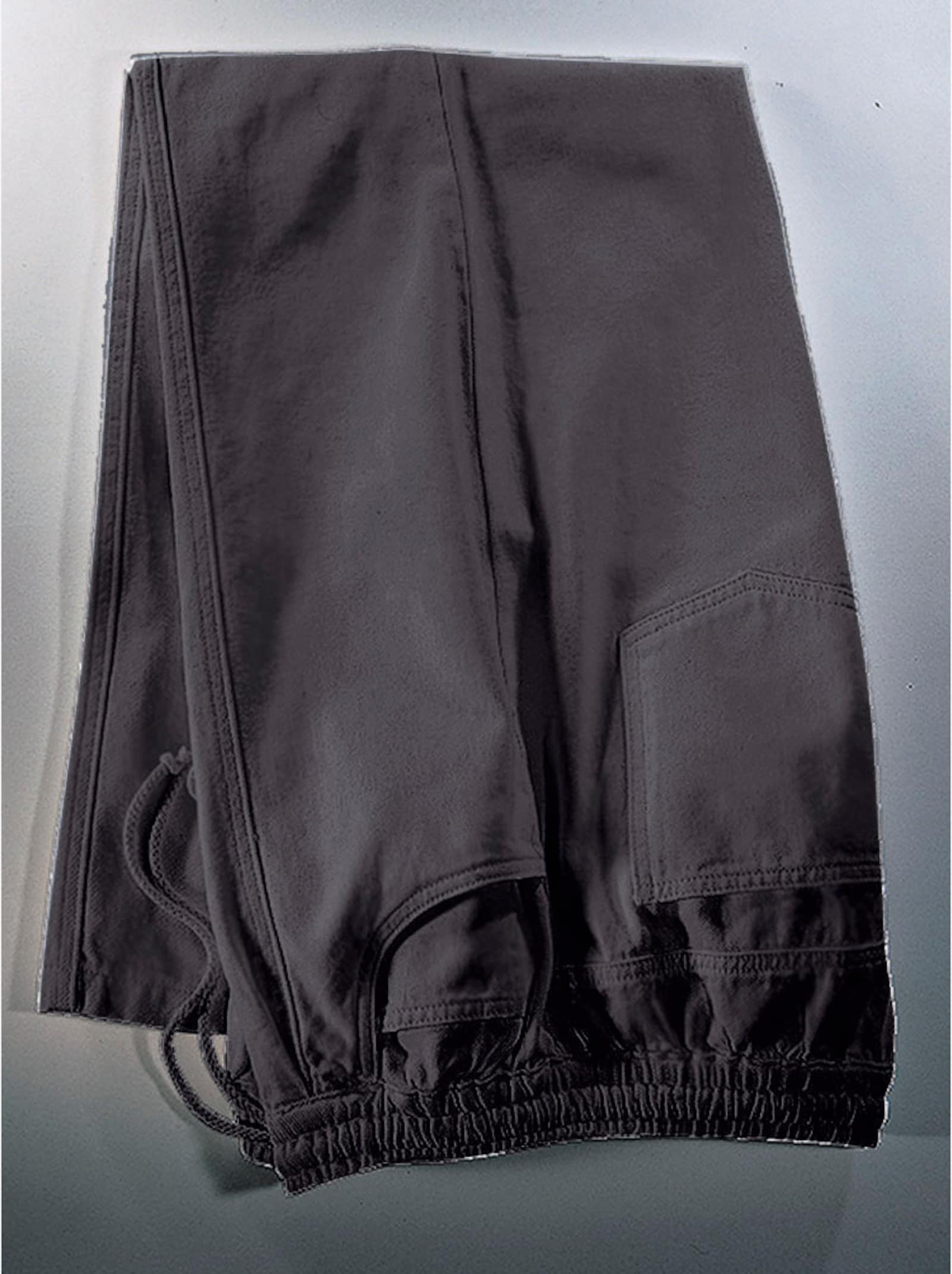 Navlékací kalhoty s cargo kapsami - šedá