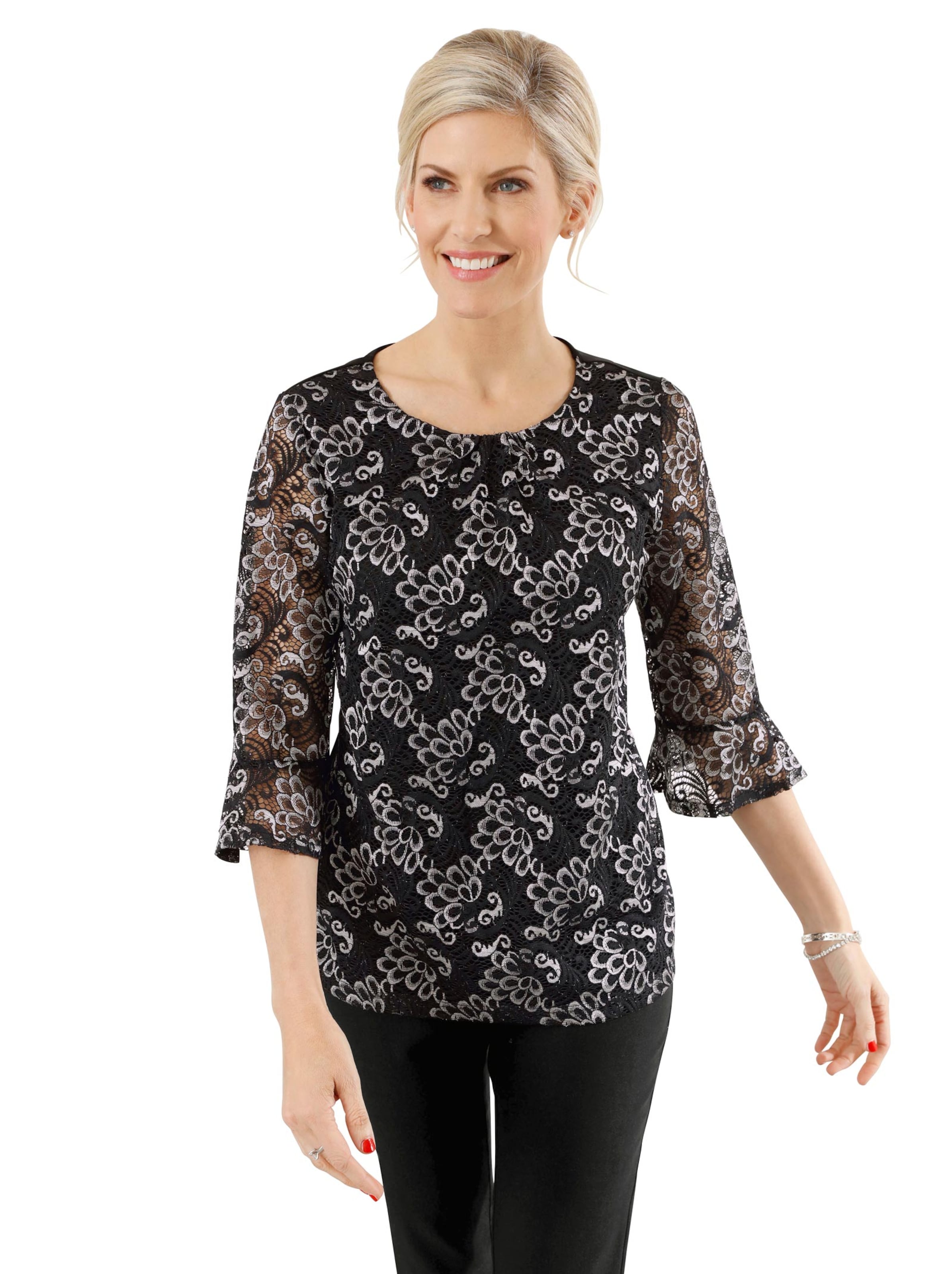 Shirt - schwarz-silberfarben