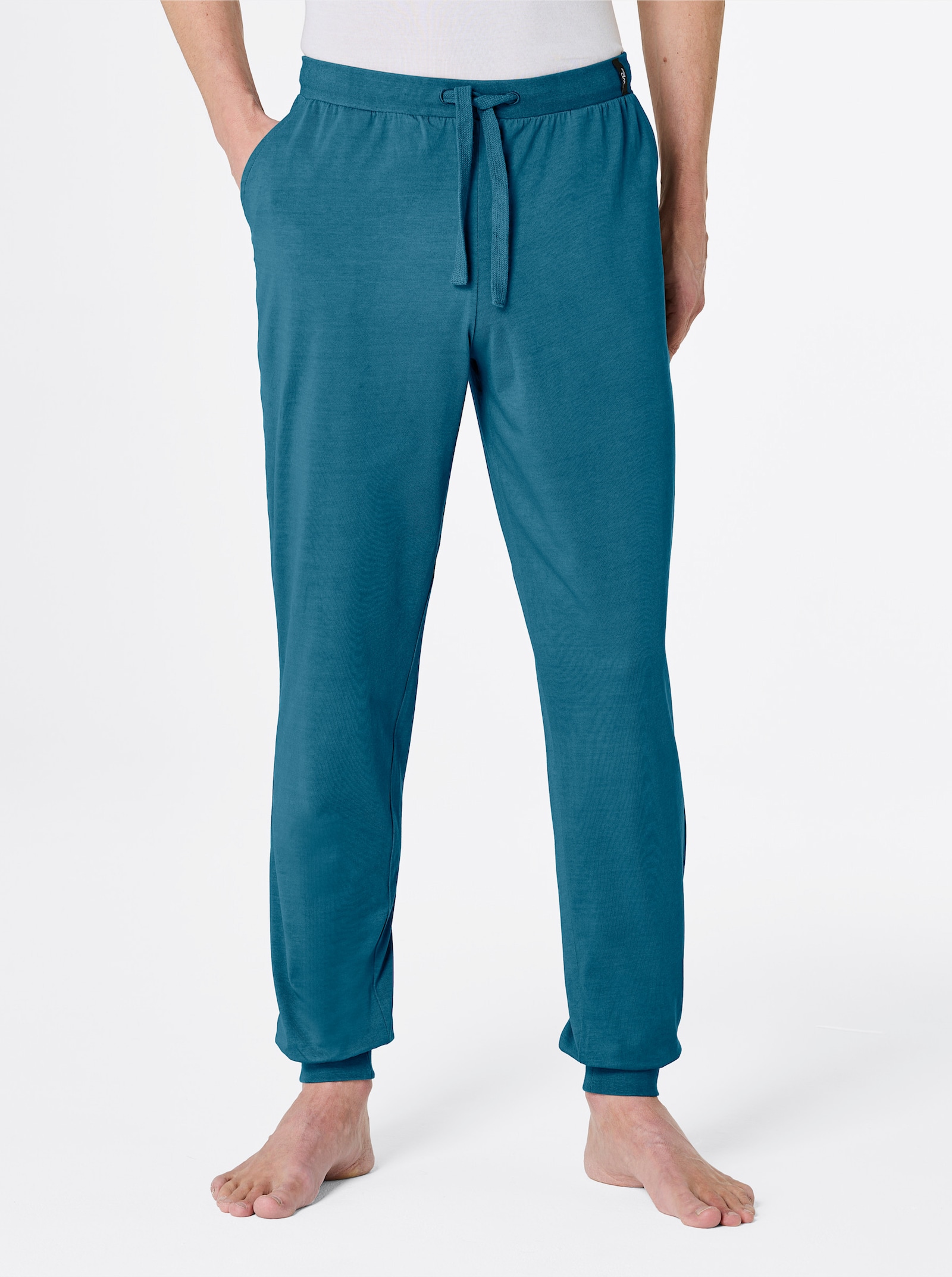 wäschepur men Hosen lang - anthrazit + topas