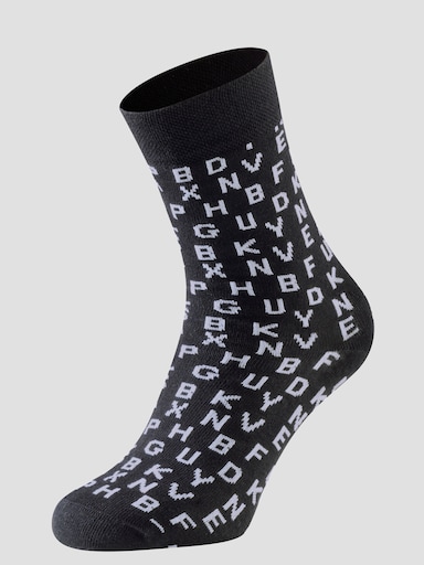 wäschepur Socken - schwarz-weiß