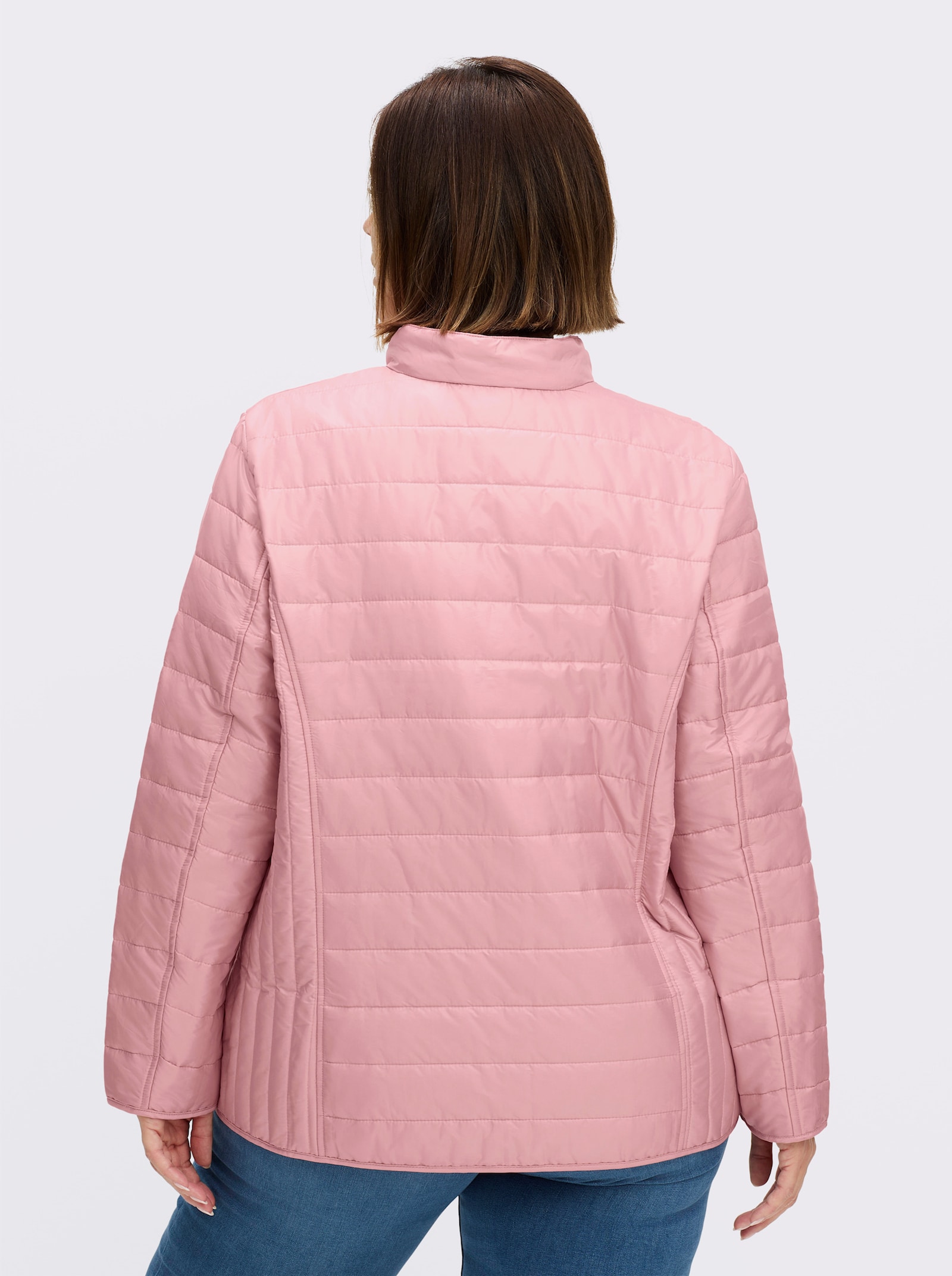 Steppjacke leicht wattiert - rosenquarz