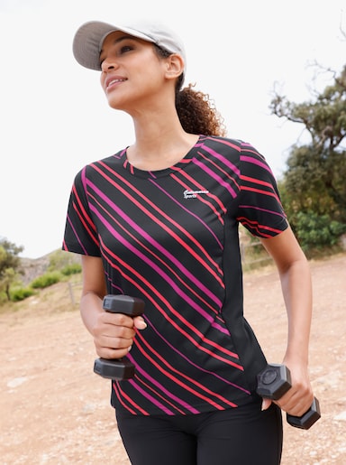 Catamaran Sports Funktionsshirt - magenta-gemustert