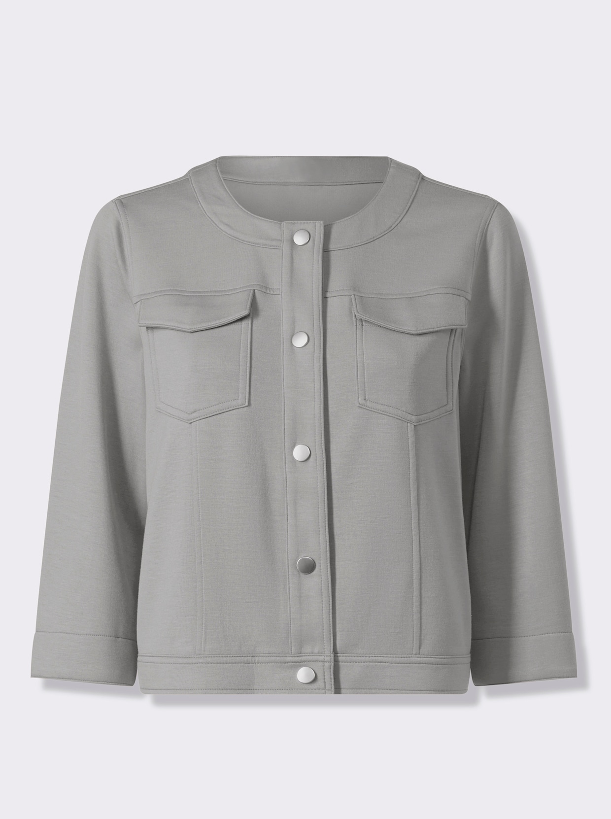 heine Shirtjacke - steingrau