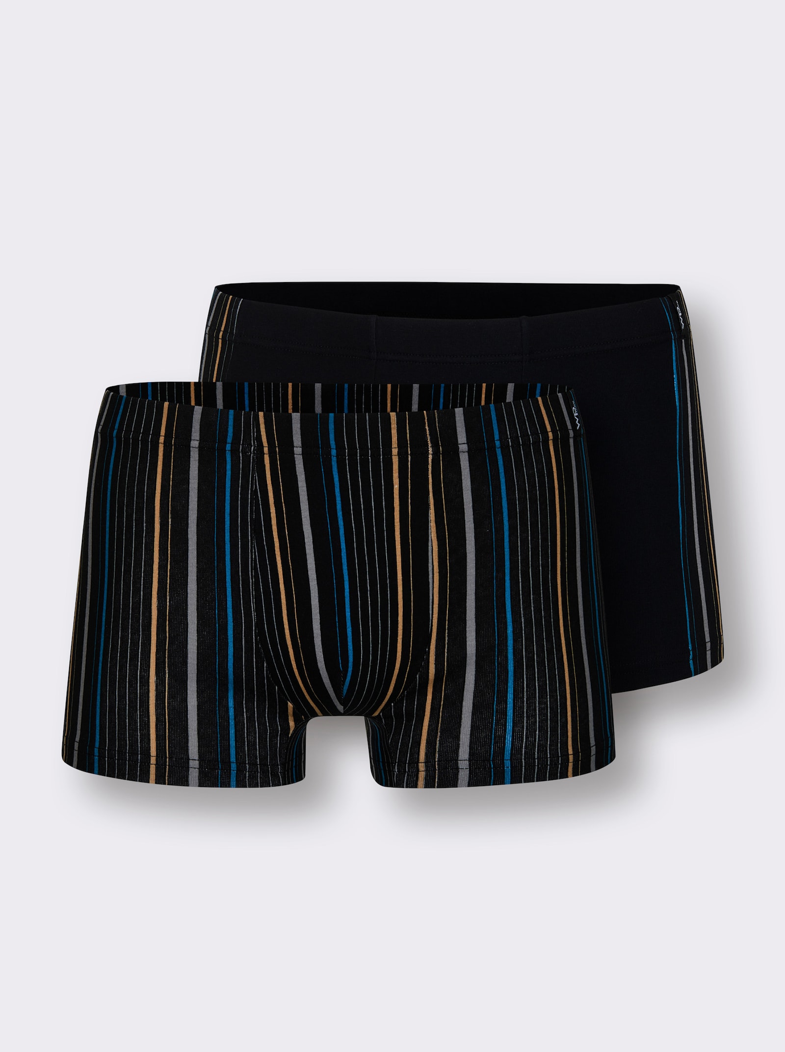 wäschepur men Pants - schwarz + schwarz-gestreift