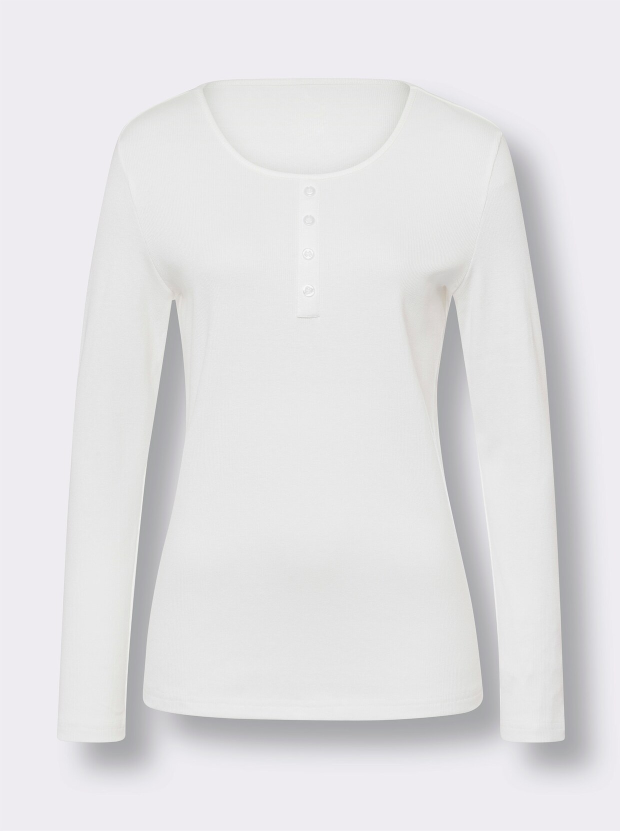 Shirt met lange mouwen - ecru