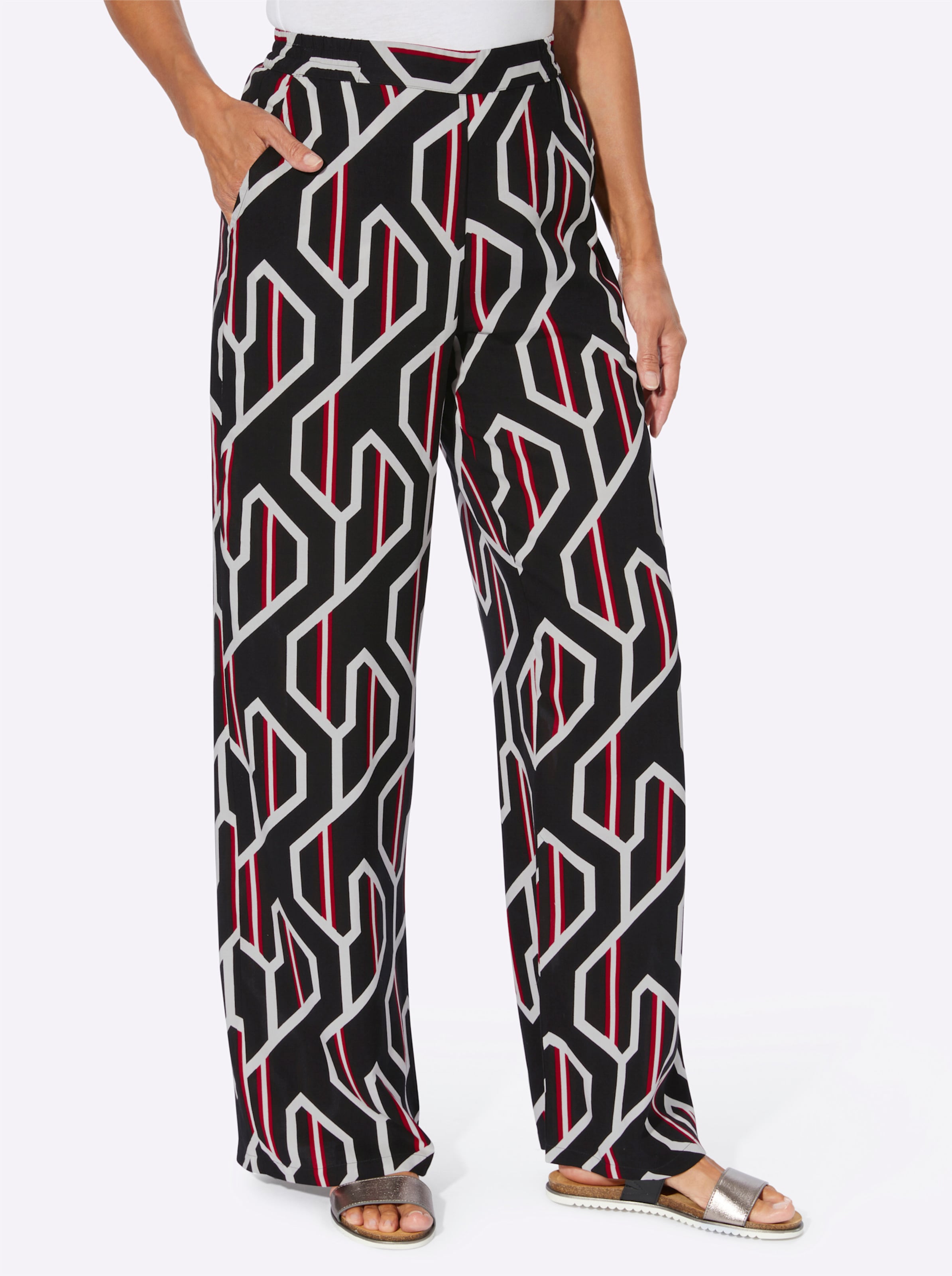 Broek met print