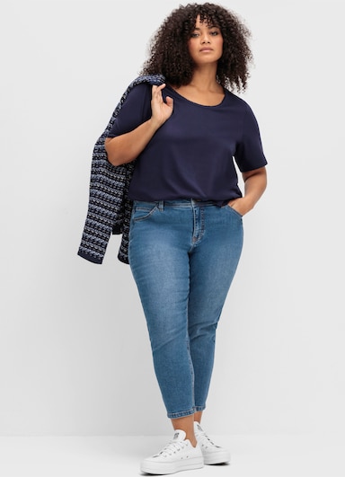 sheego High-waist-Jeans - blue denim