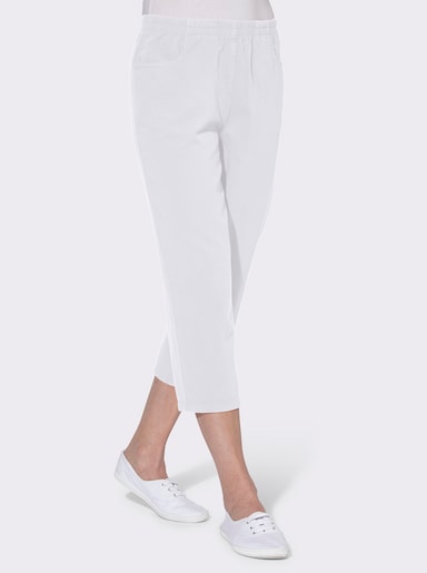 Caprihose in TREVIRA-Qualität - weiß