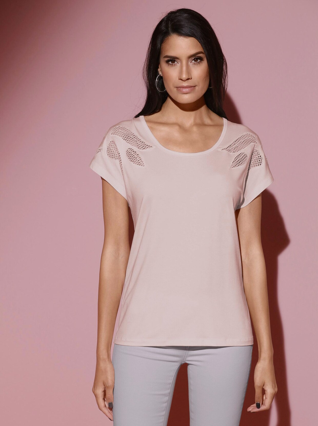 Shirtbluse - rosé