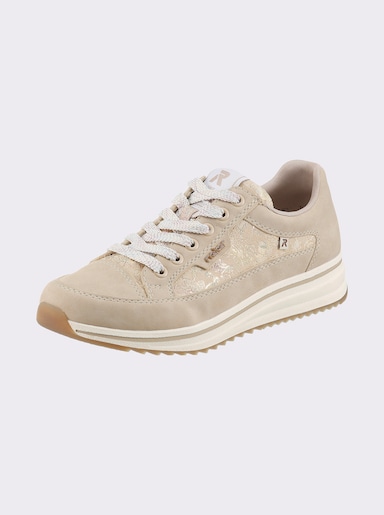 Rieker Sneaker mit Glitzer-Effekt - beige