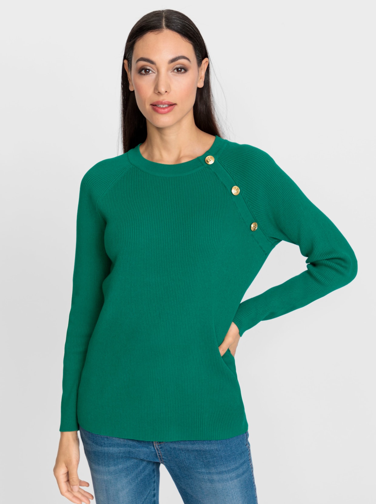 heine Pullover - grün