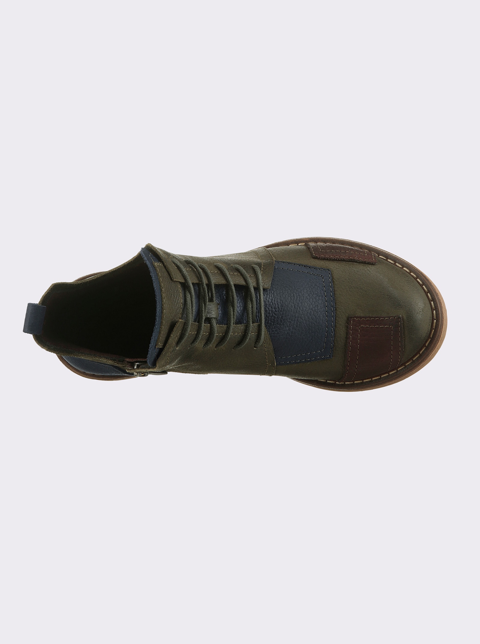 Gemini Stiefelette Obermaterial aus Nubukleder - oliv