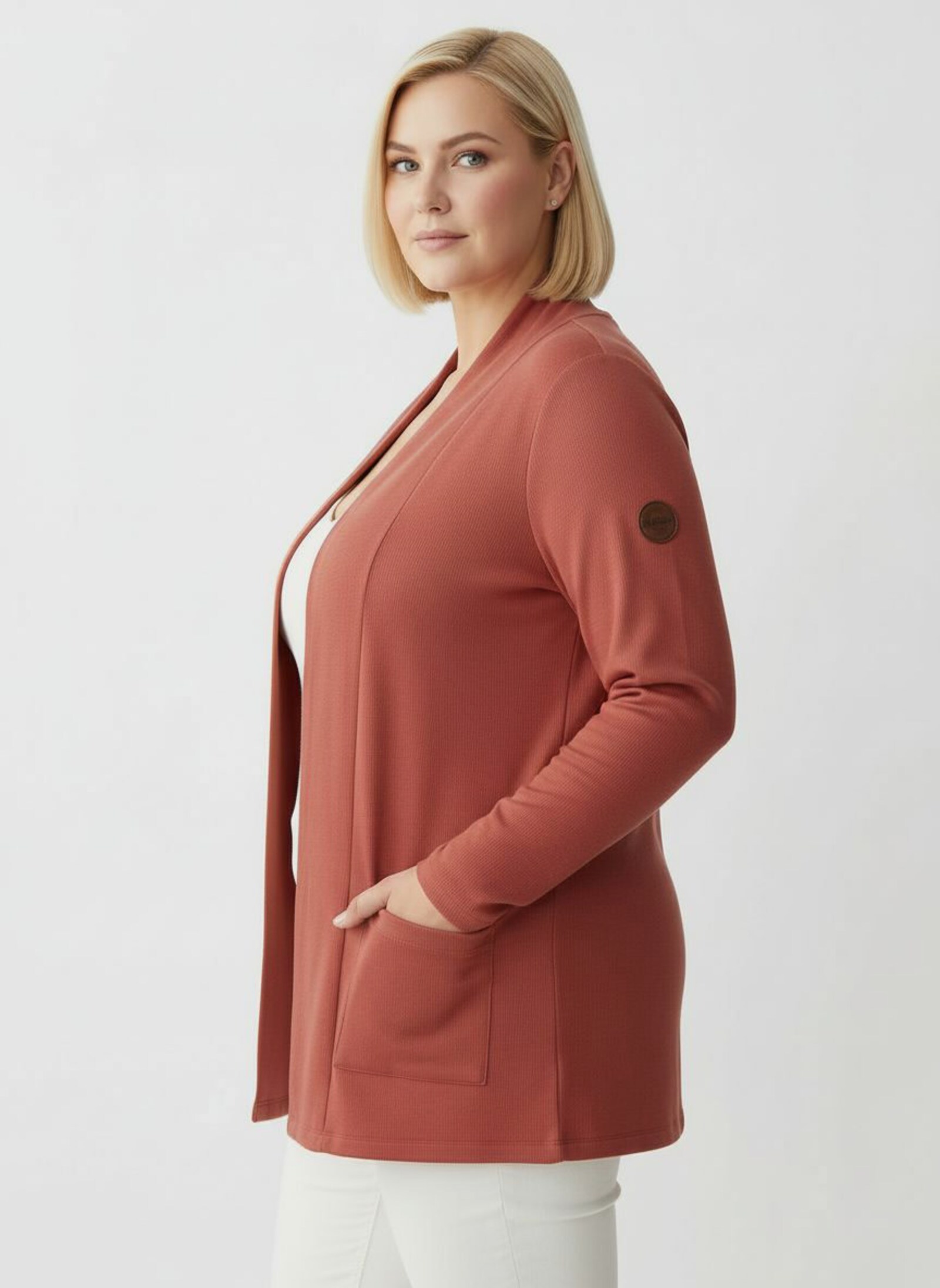 Shirtjacke mit Schalkragen - terra