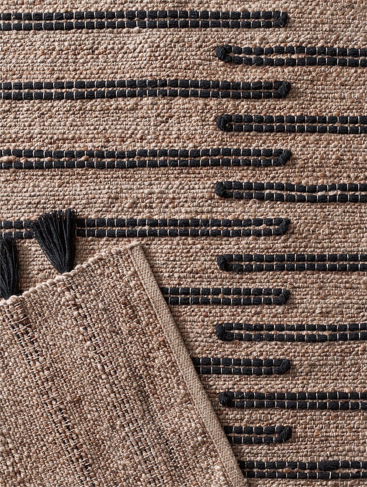heine home Tapijt - naturel/zwart