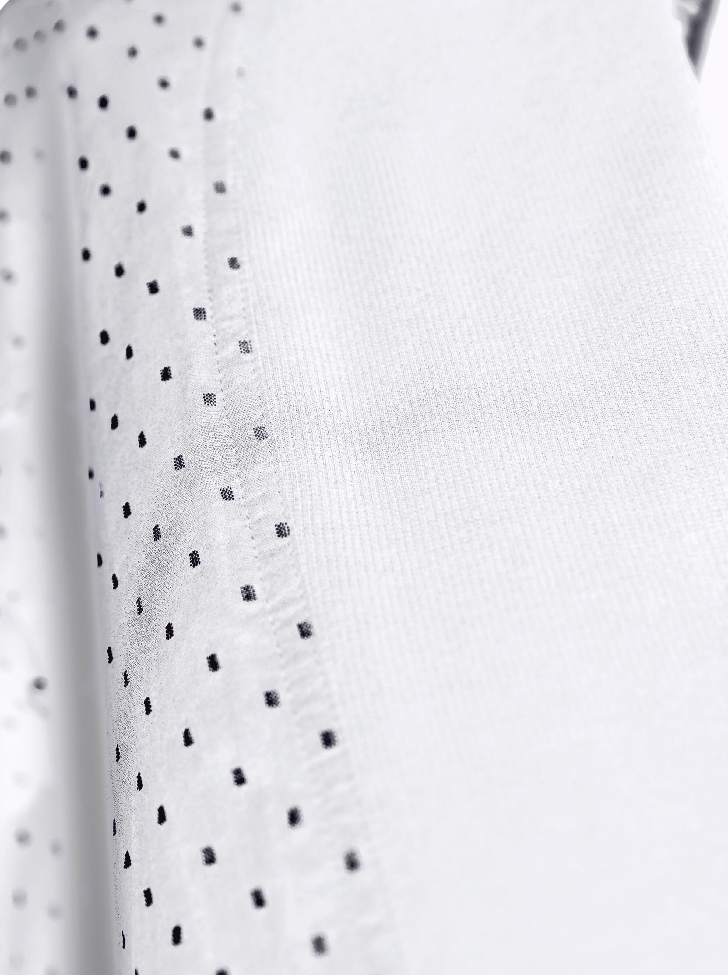 Collection L Hemdbluse - weiß-getupft