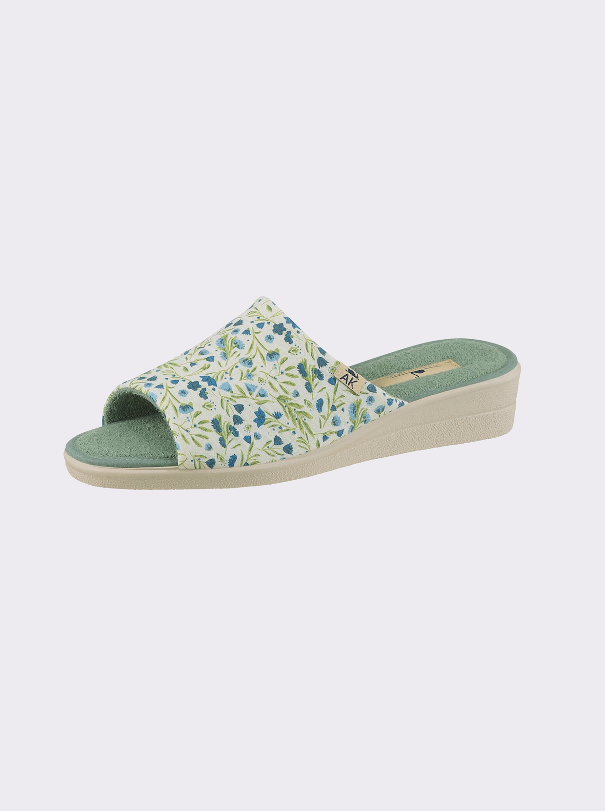 Pantolette - bleu-bedruckt