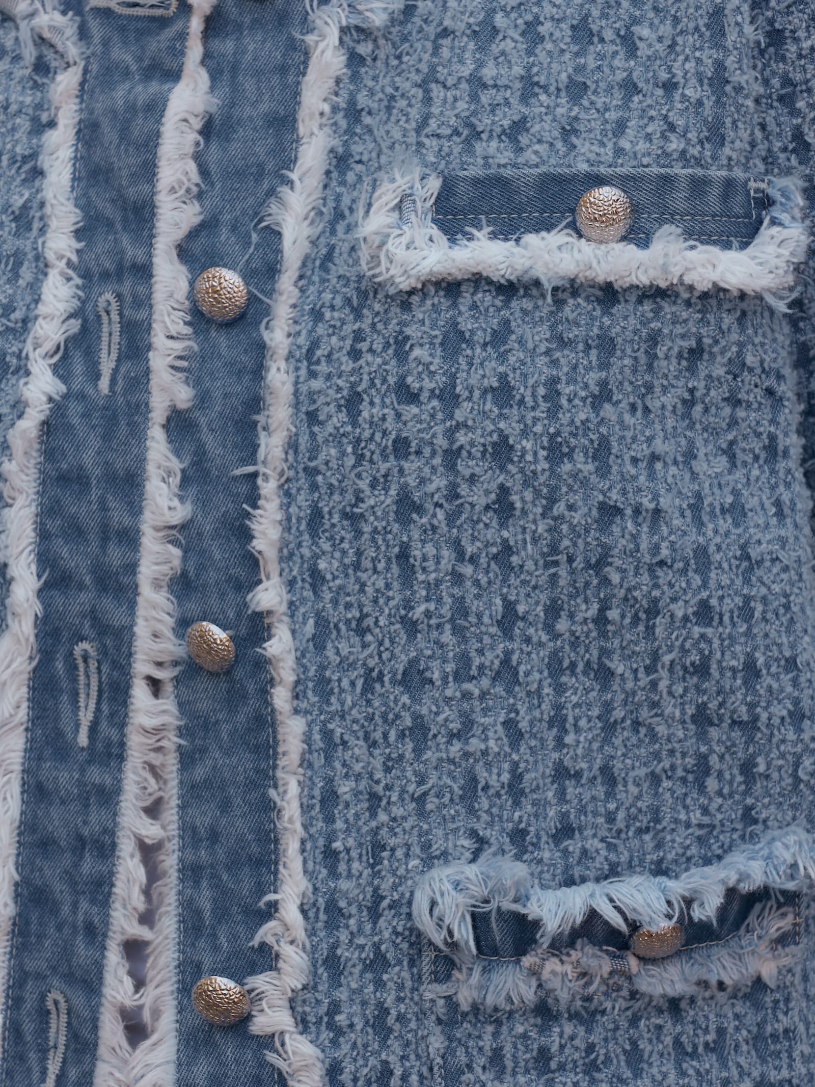 heine Blazer mit Fransen-Details - rauchblau