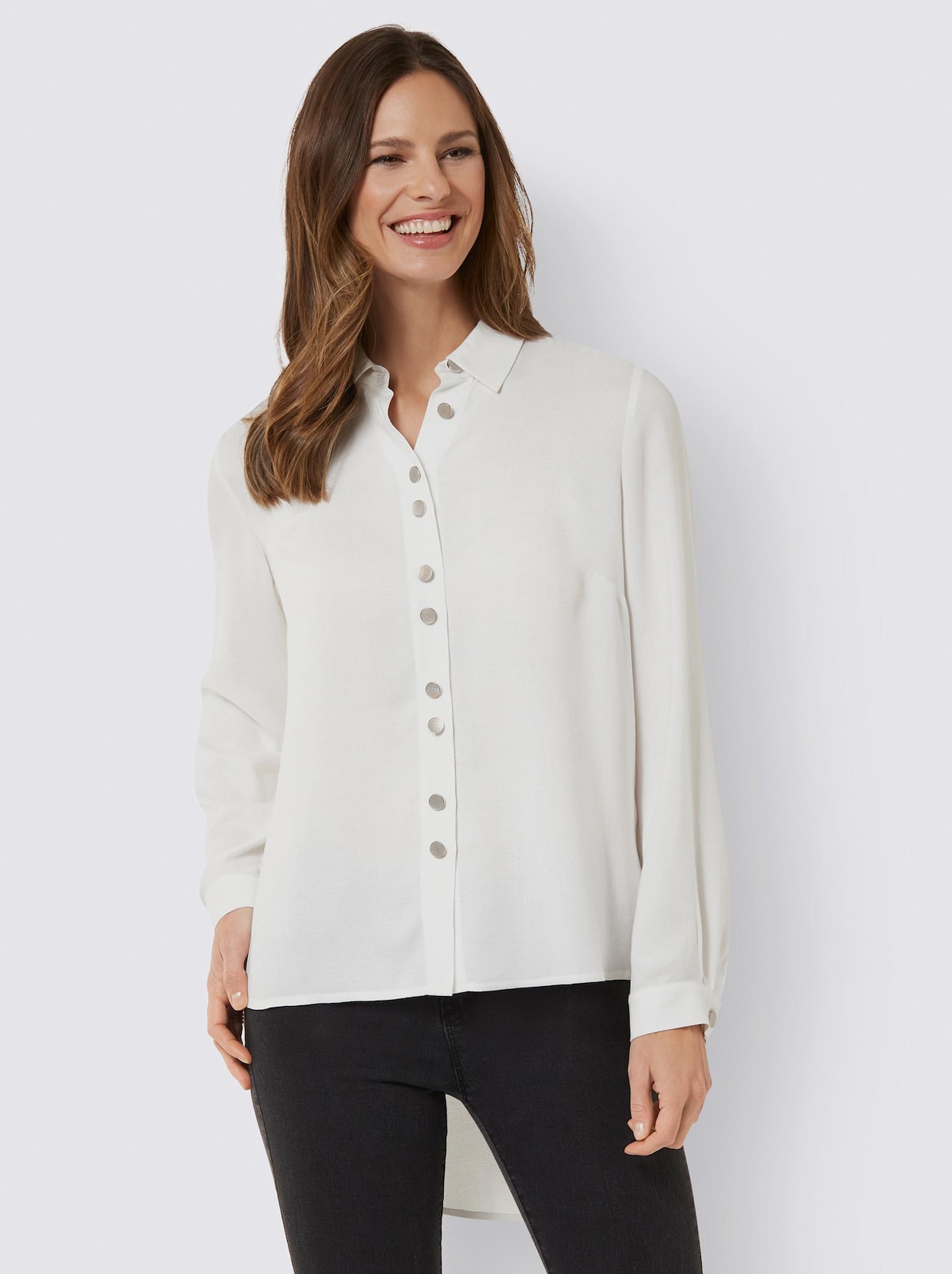 Longbluse - ecru
