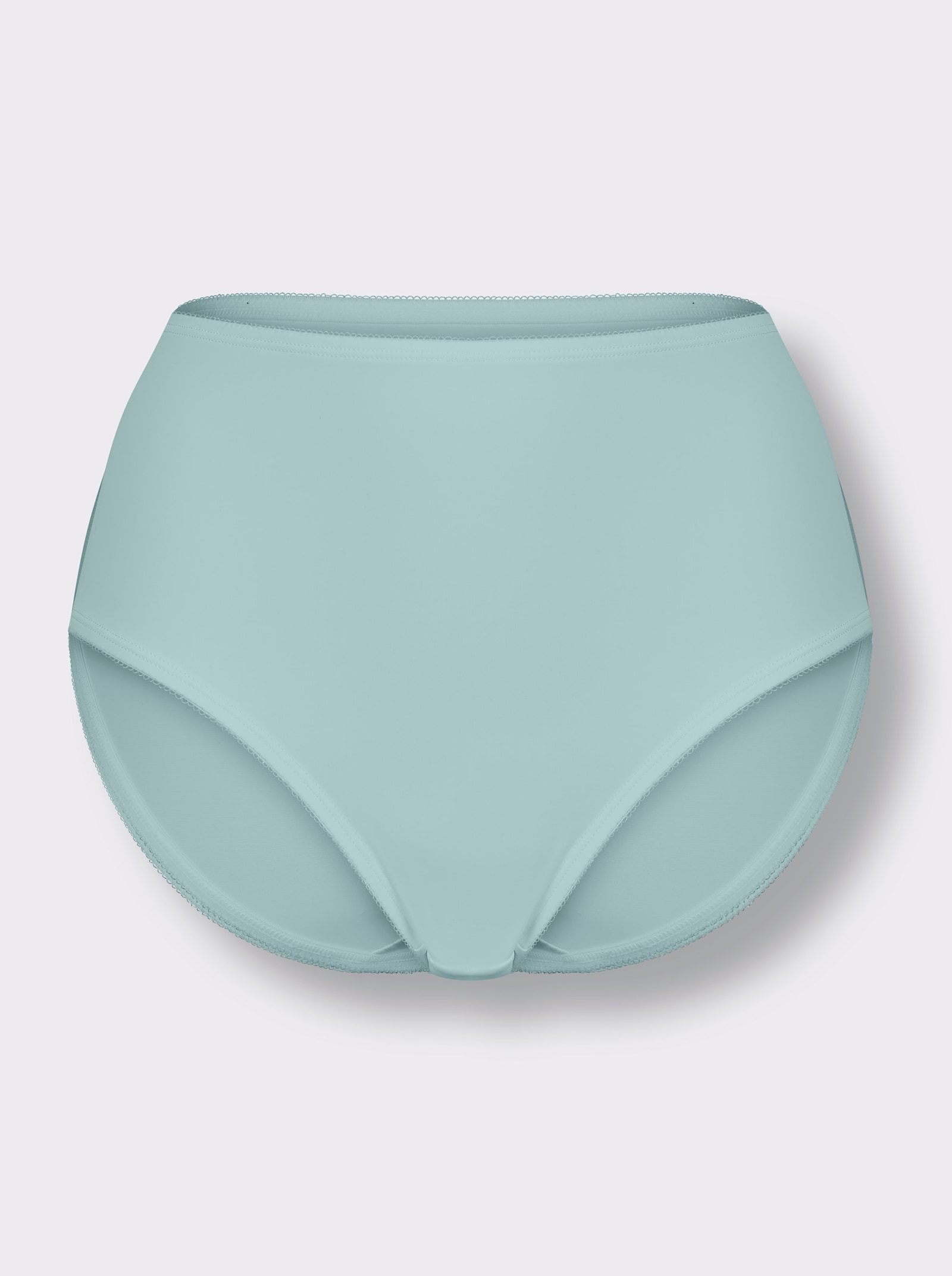 Hüftslip - mint + weiß