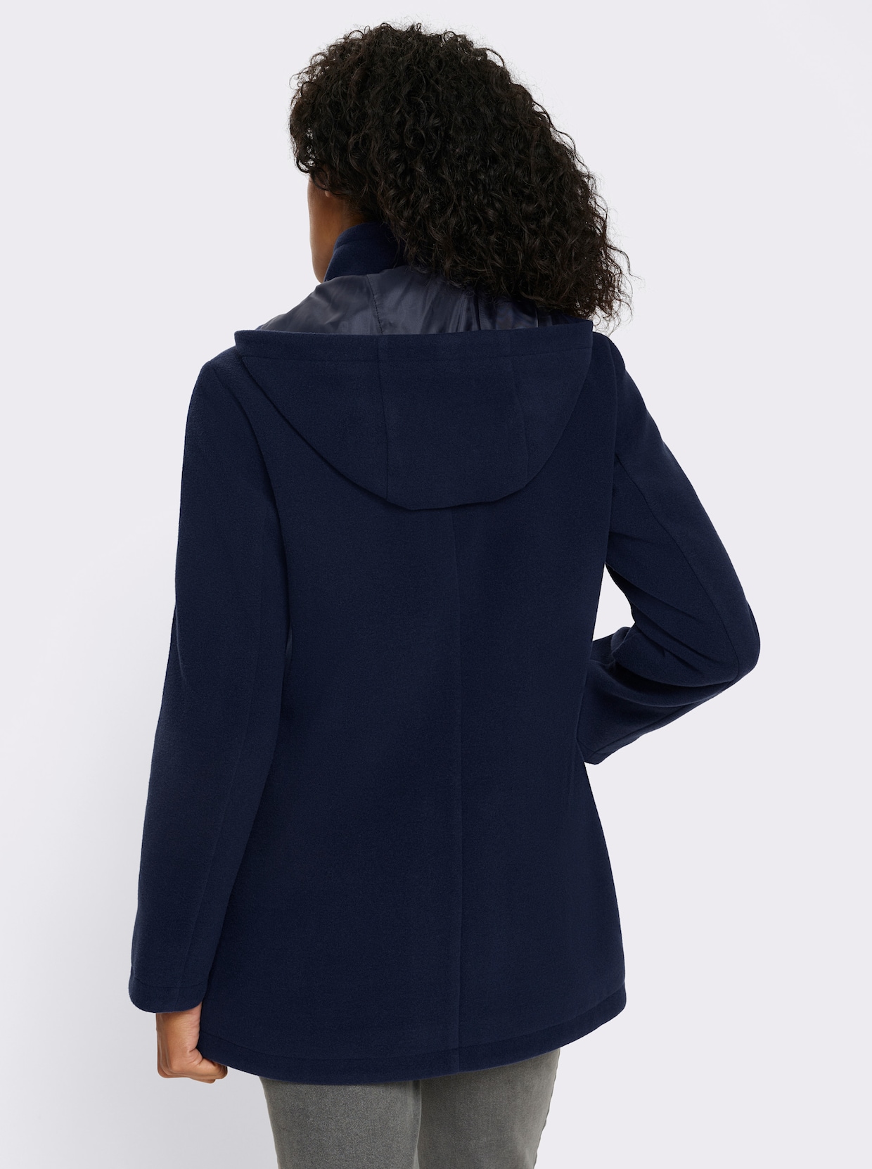 Vlněná bunda - námořnická modrá