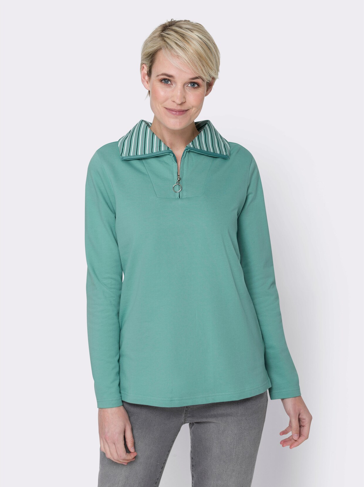 Sweatshirt - salbei