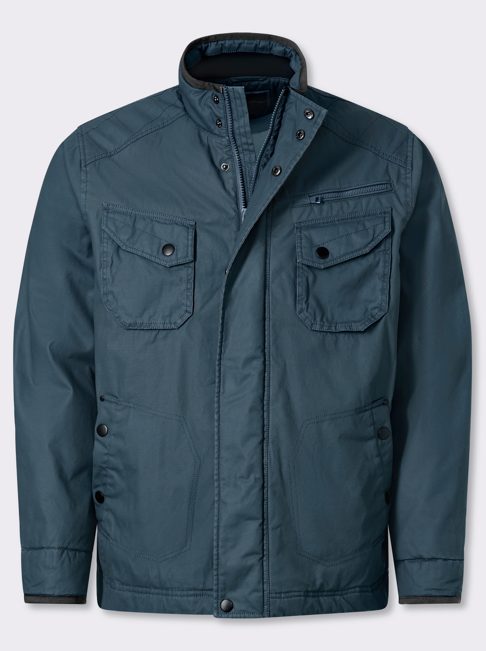 Marco Donati Jacke mit 7 Taschen, winterwarm wattiert - dunkelblau