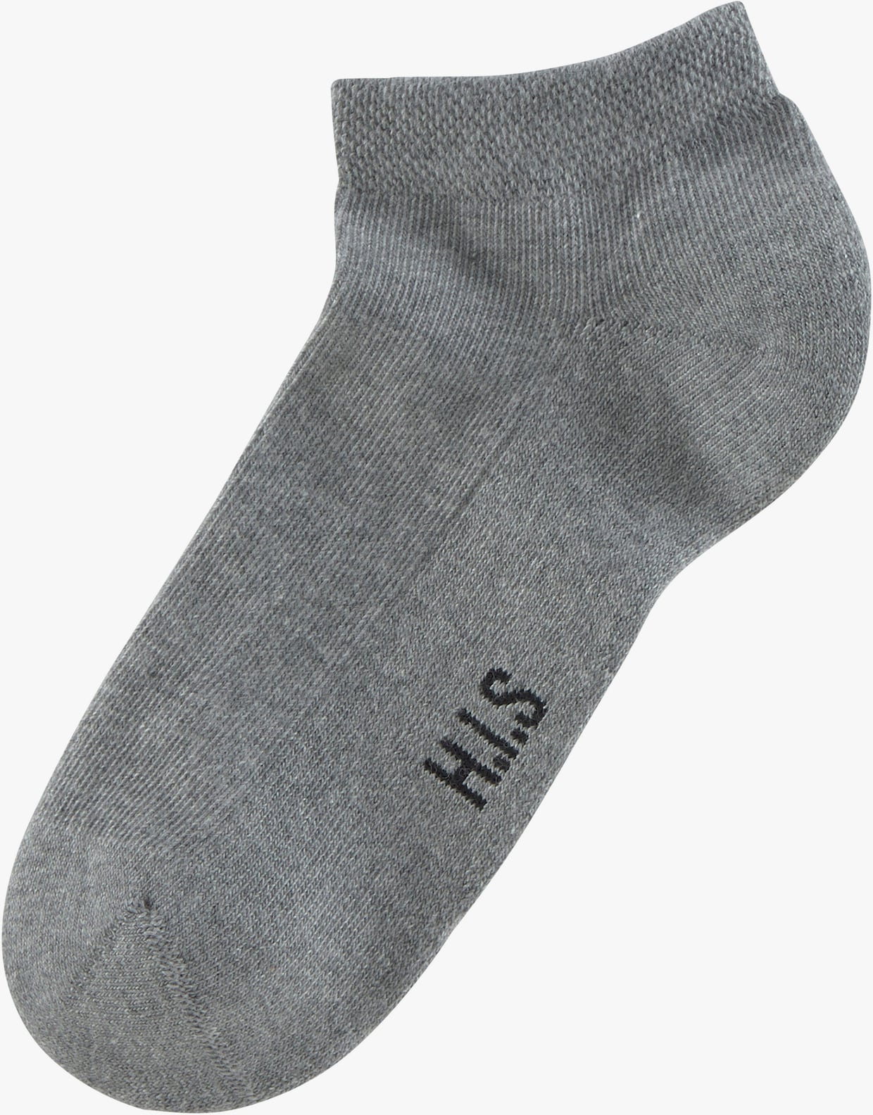 H.I.S Sneakersocken - 2x schwarz, 2x weiß, 2x grau-meliert