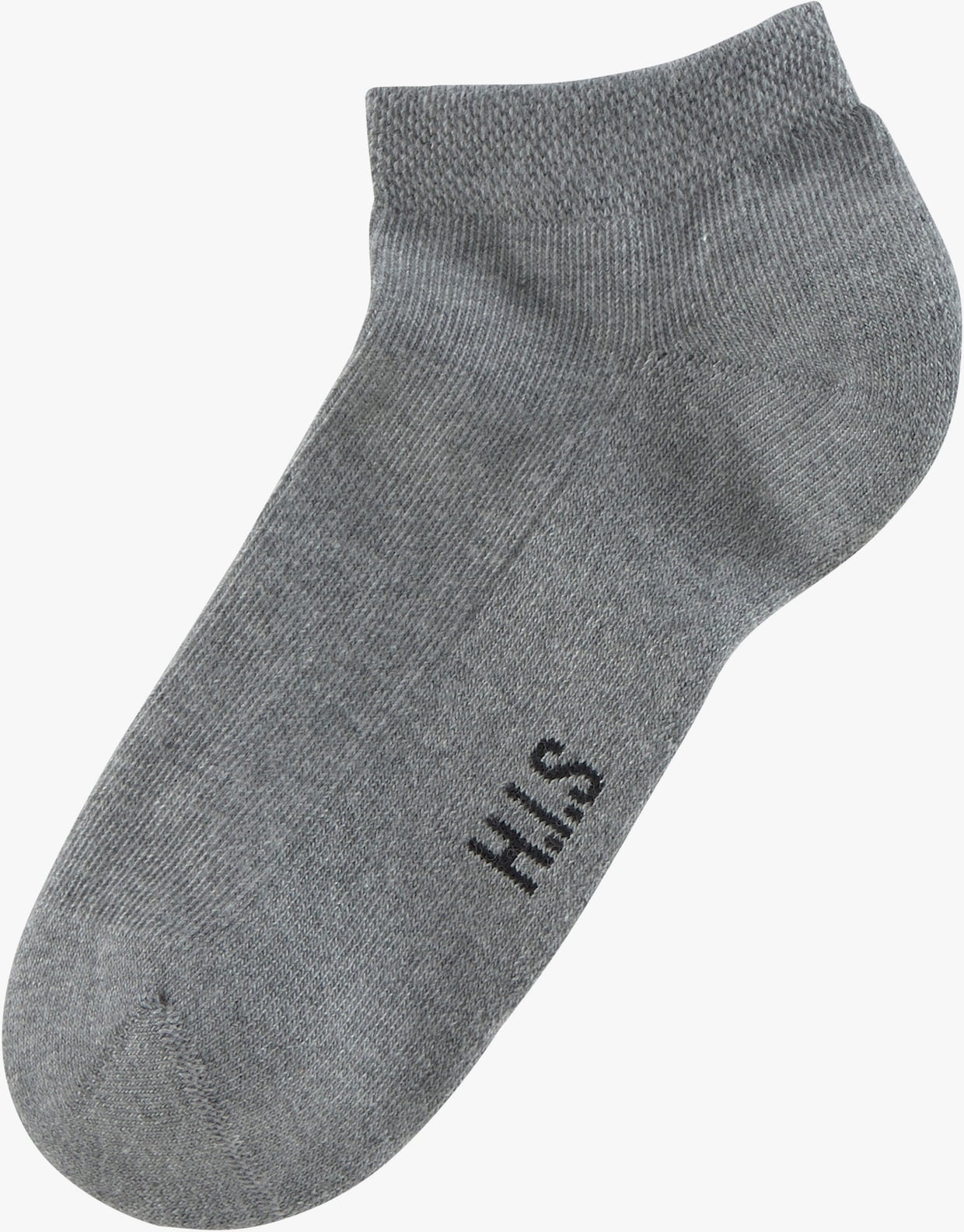 H.I.S Socquettes - 2x noir + 2x blanc + 2x gris chiné