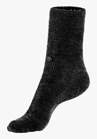 Lavana Kuschelsocken - 5x schwarz