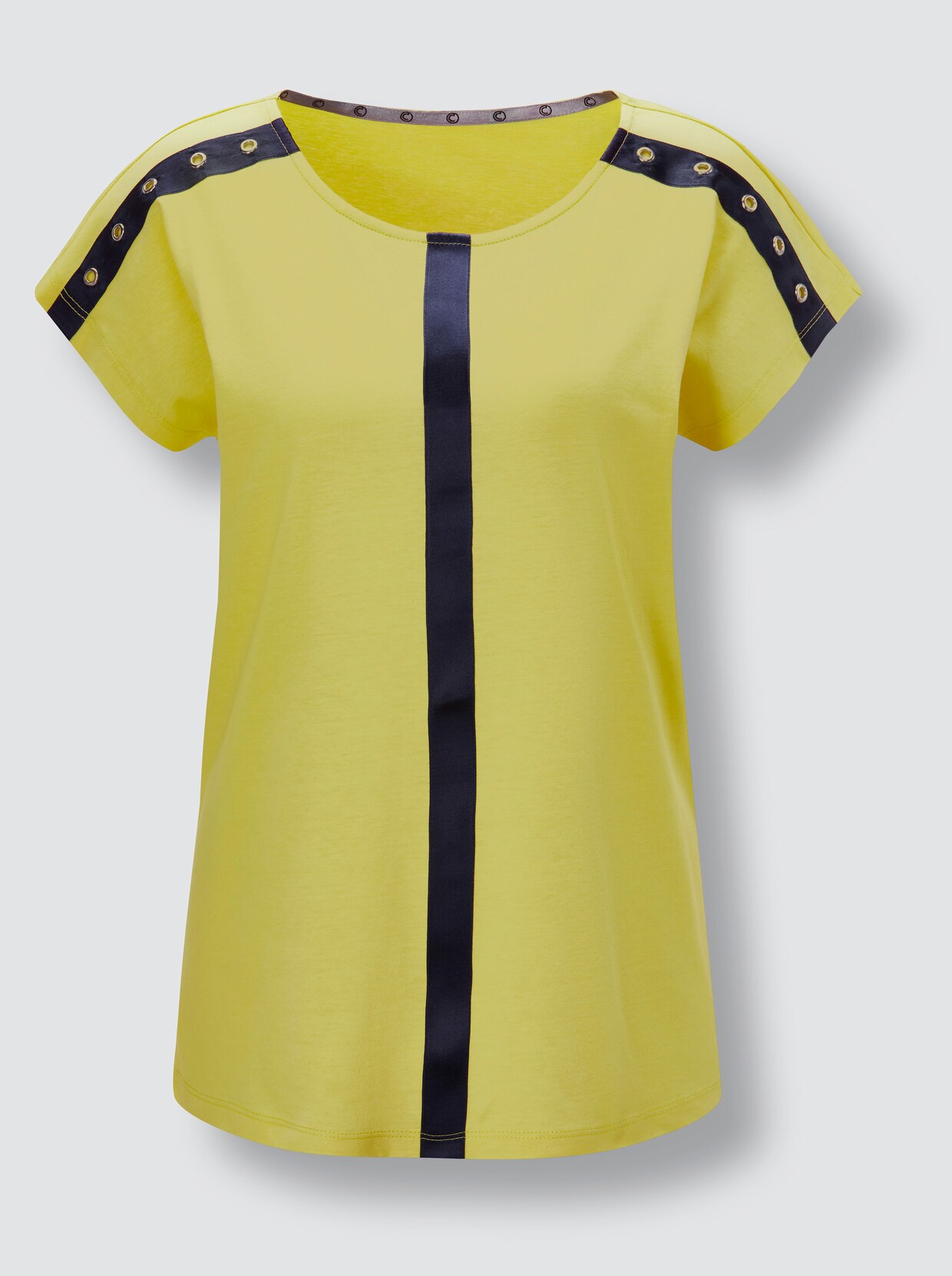 Creation L Premium Shirt van lyocell en katoen - limoen
