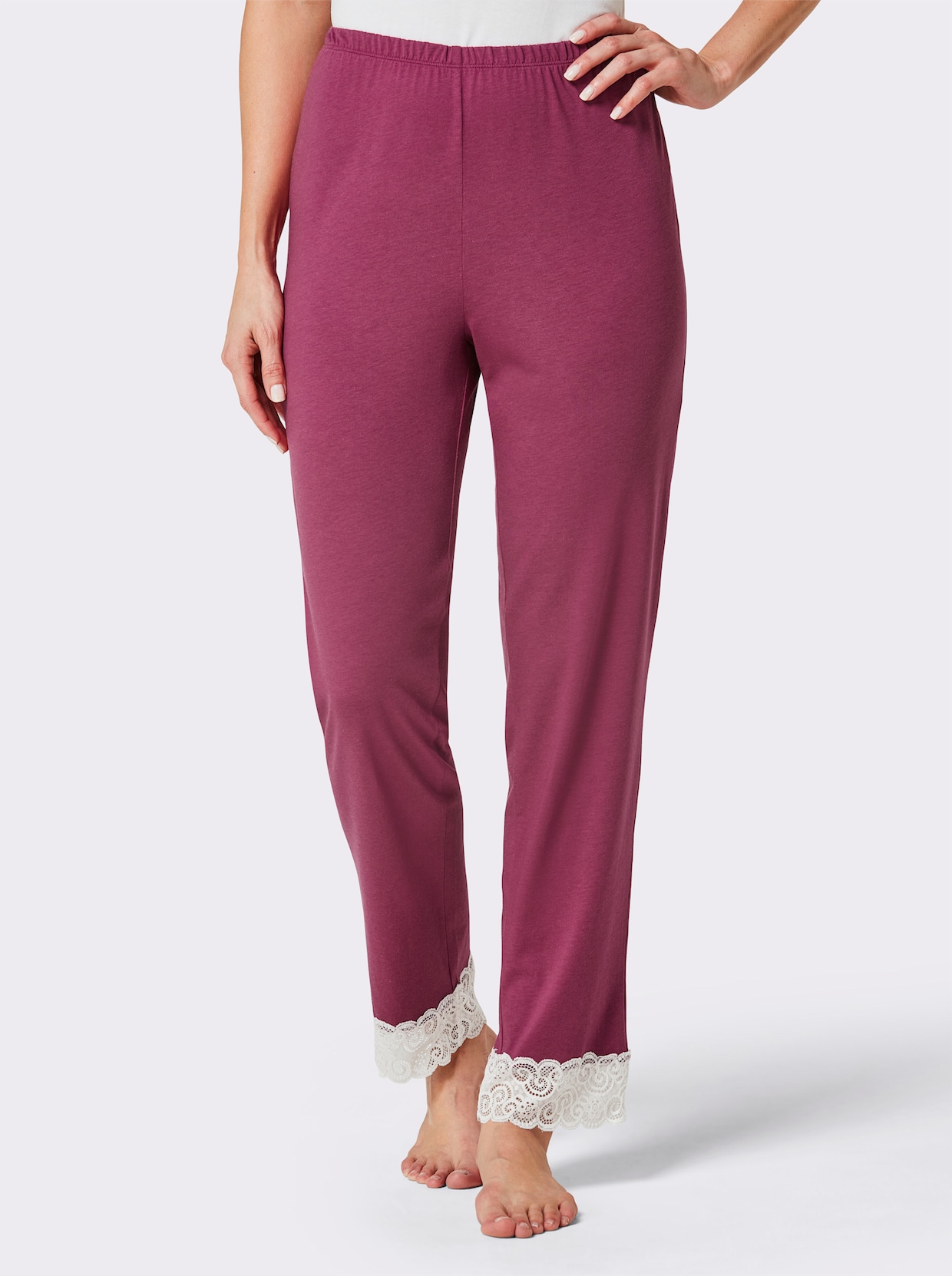 wäschepur Pyjama-Broek - malve
