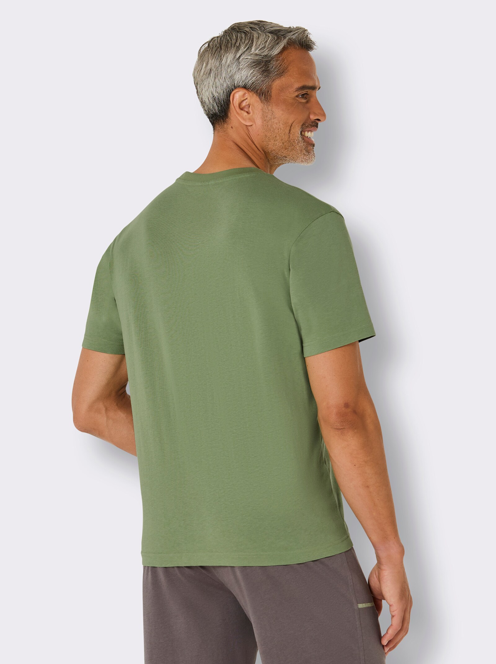wäschepur men Schlafanzug-Shirt - eucalyptus