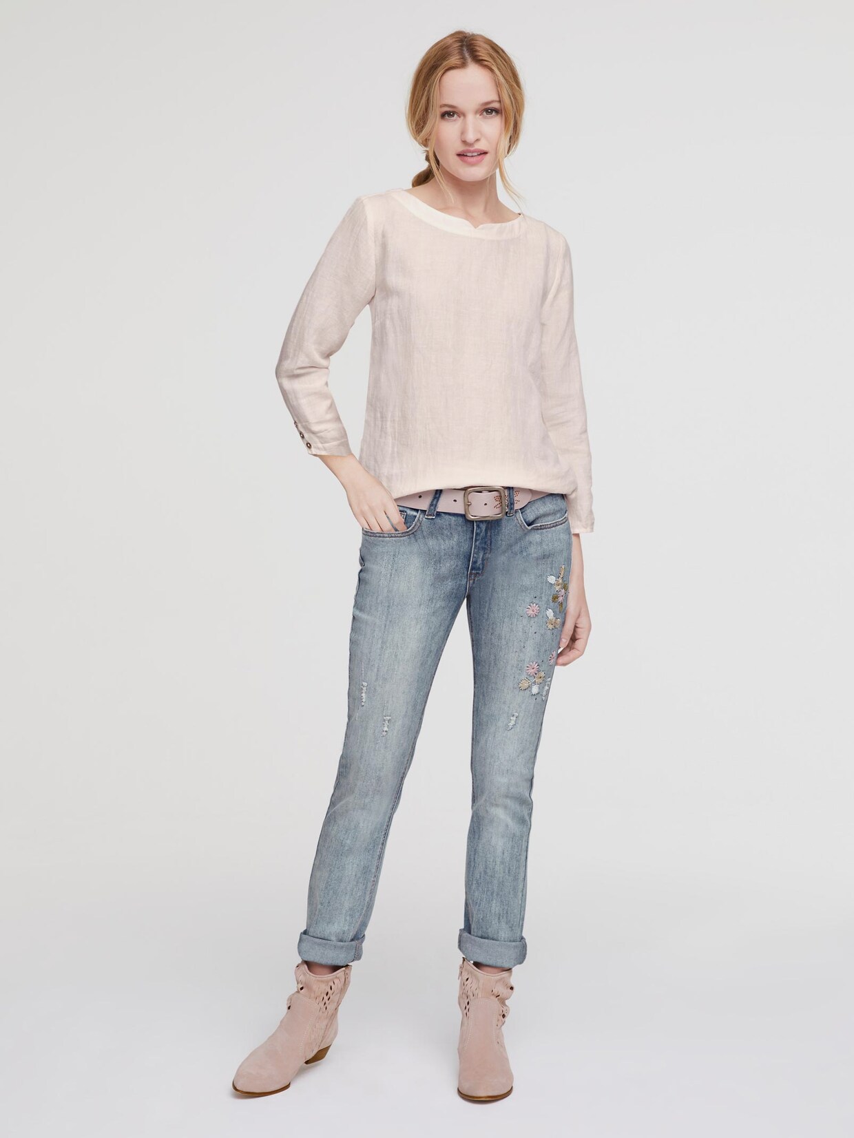 Linea Tesini Bluse - softrose