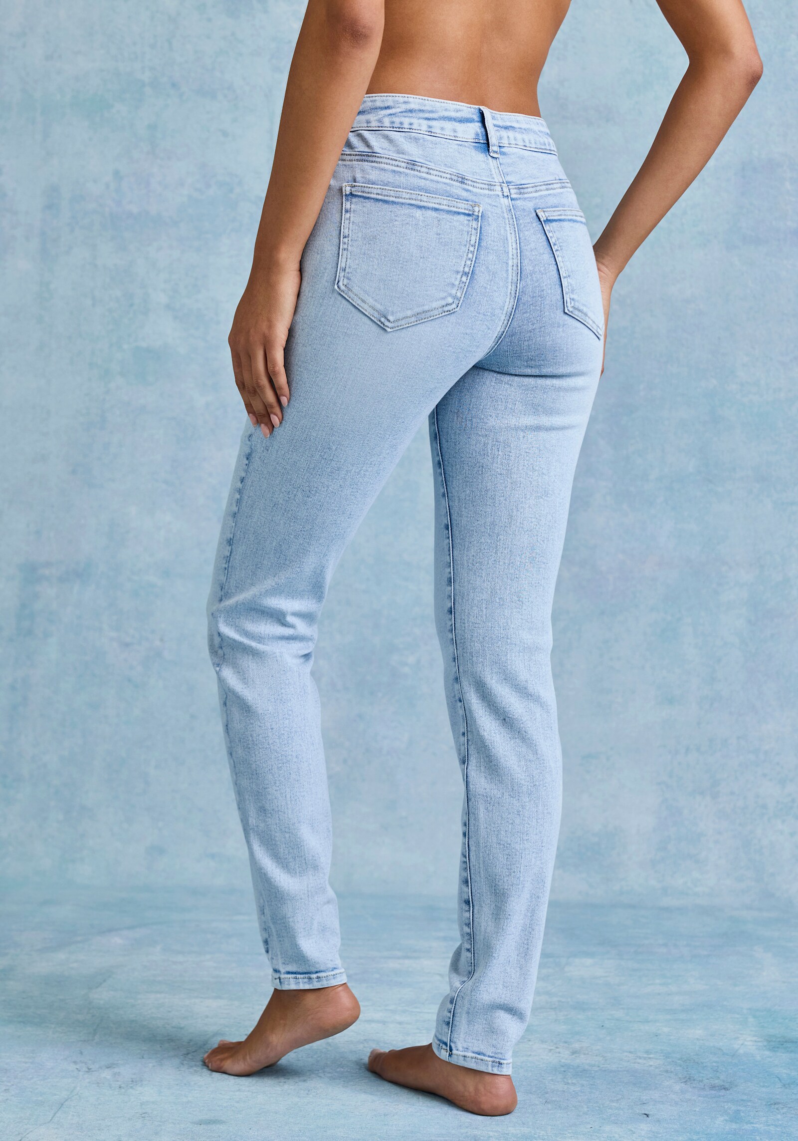 French Connection Skinny-fit-Jeans - light blue washed