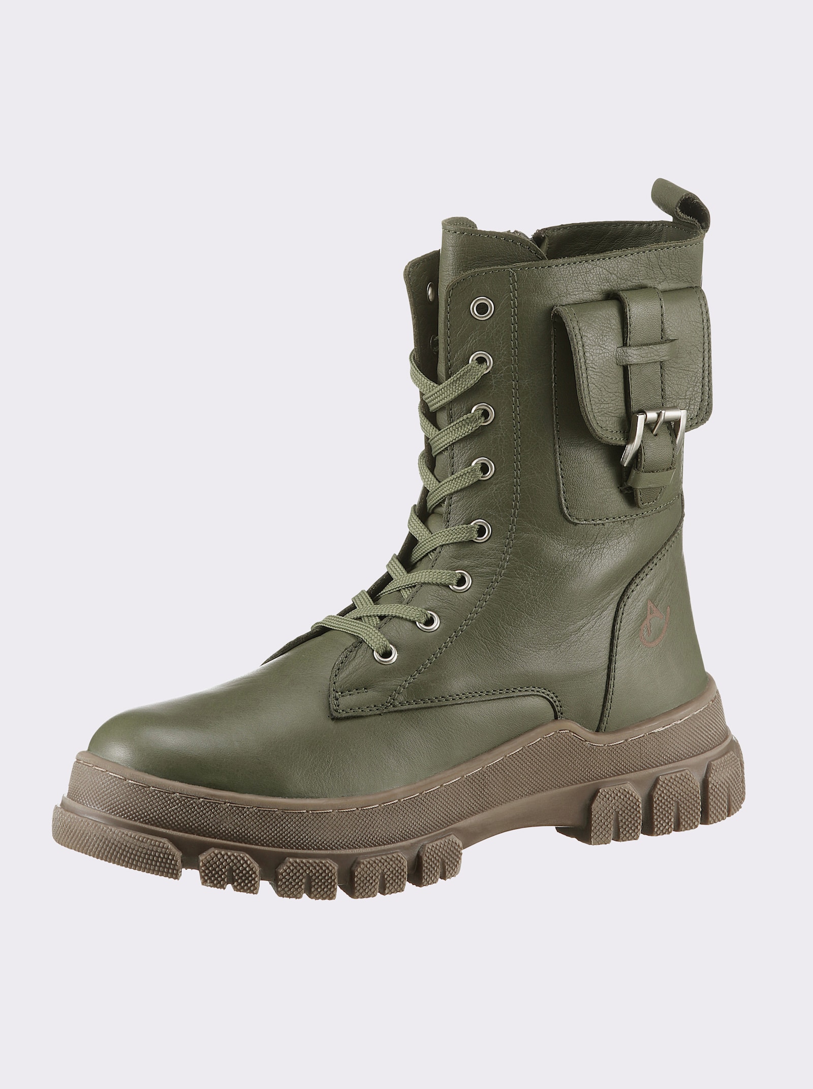 Andrea Conti Schnürstiefelette - oliv