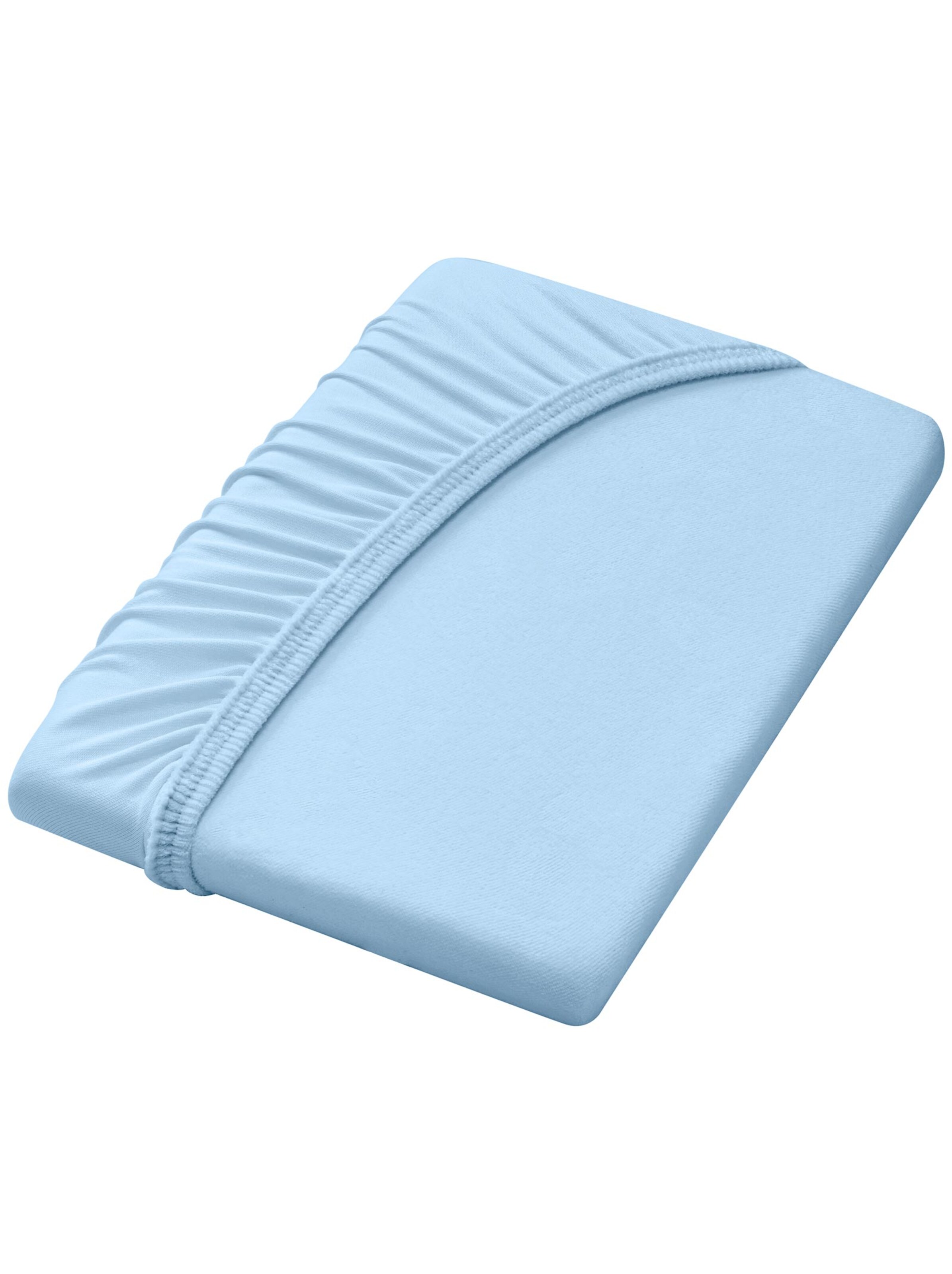 Spannbetttuch - hellblau