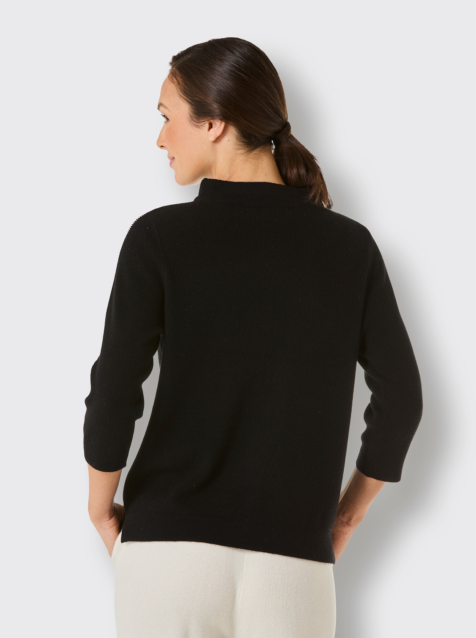 CREATION L PREMIUM Wollpullover - schwarz