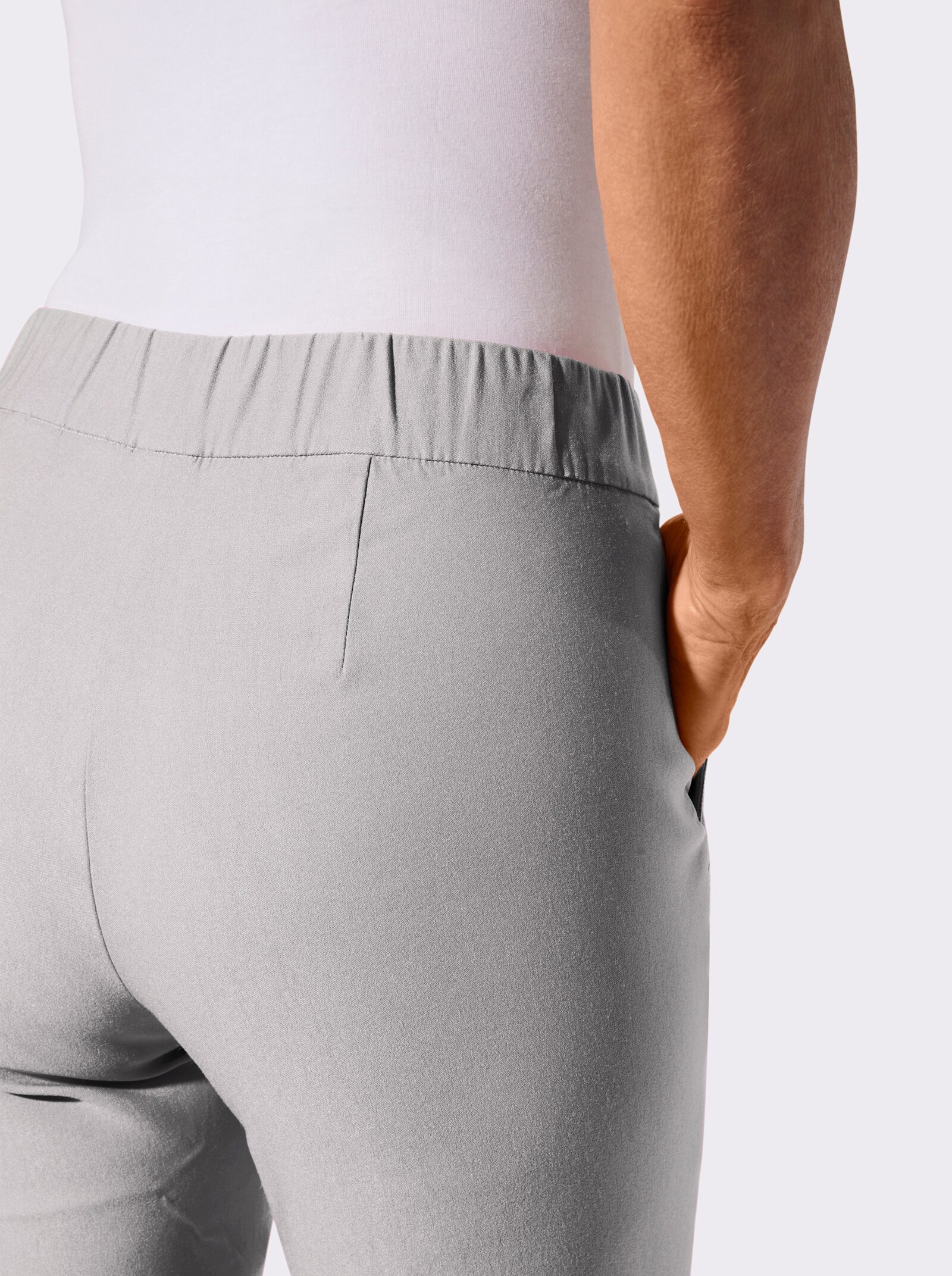 Bengalinhose mit Rundum-Dehnbund - steingrau