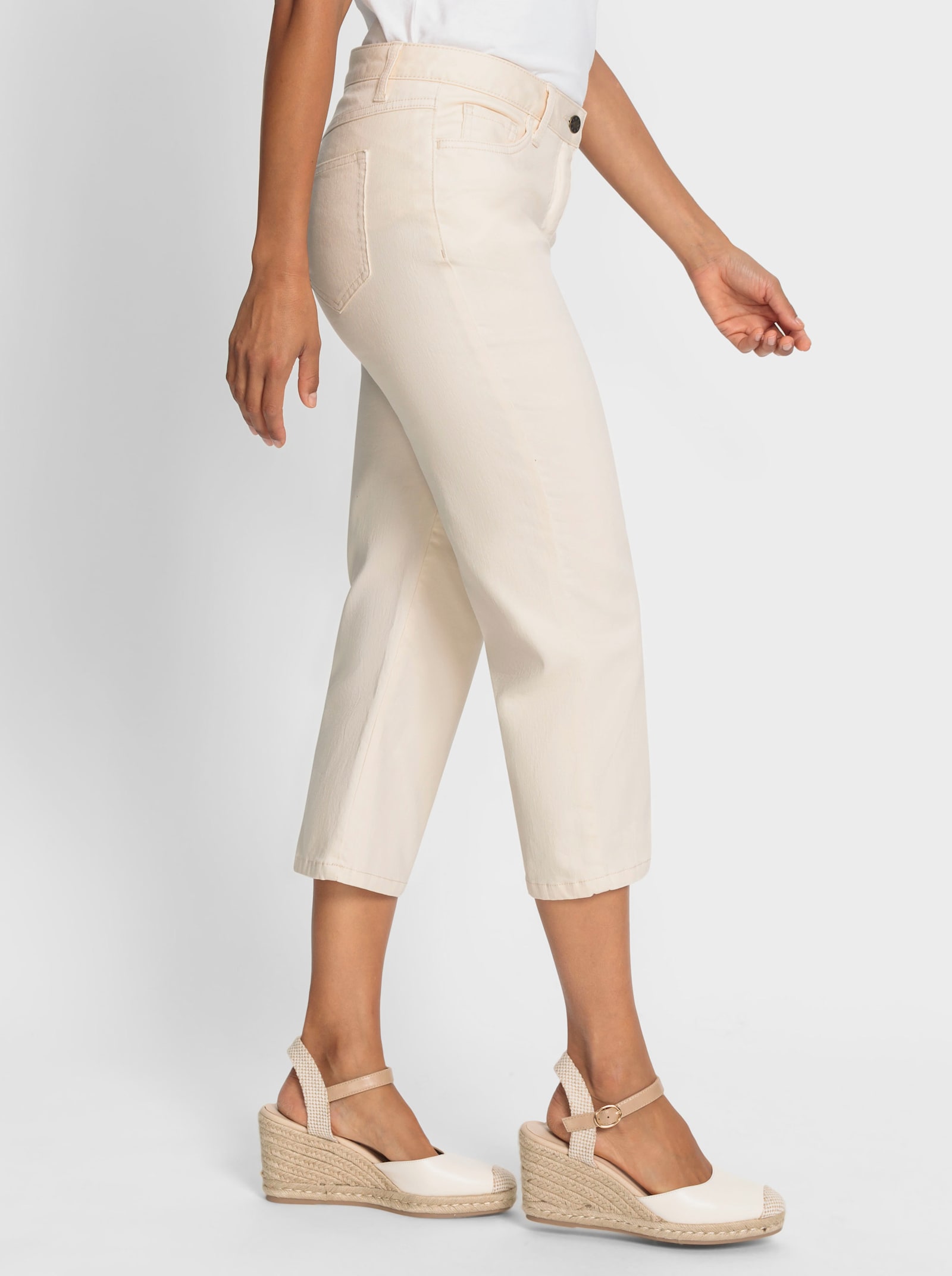 3/4-Hose in Stretch-Qualität - champagner