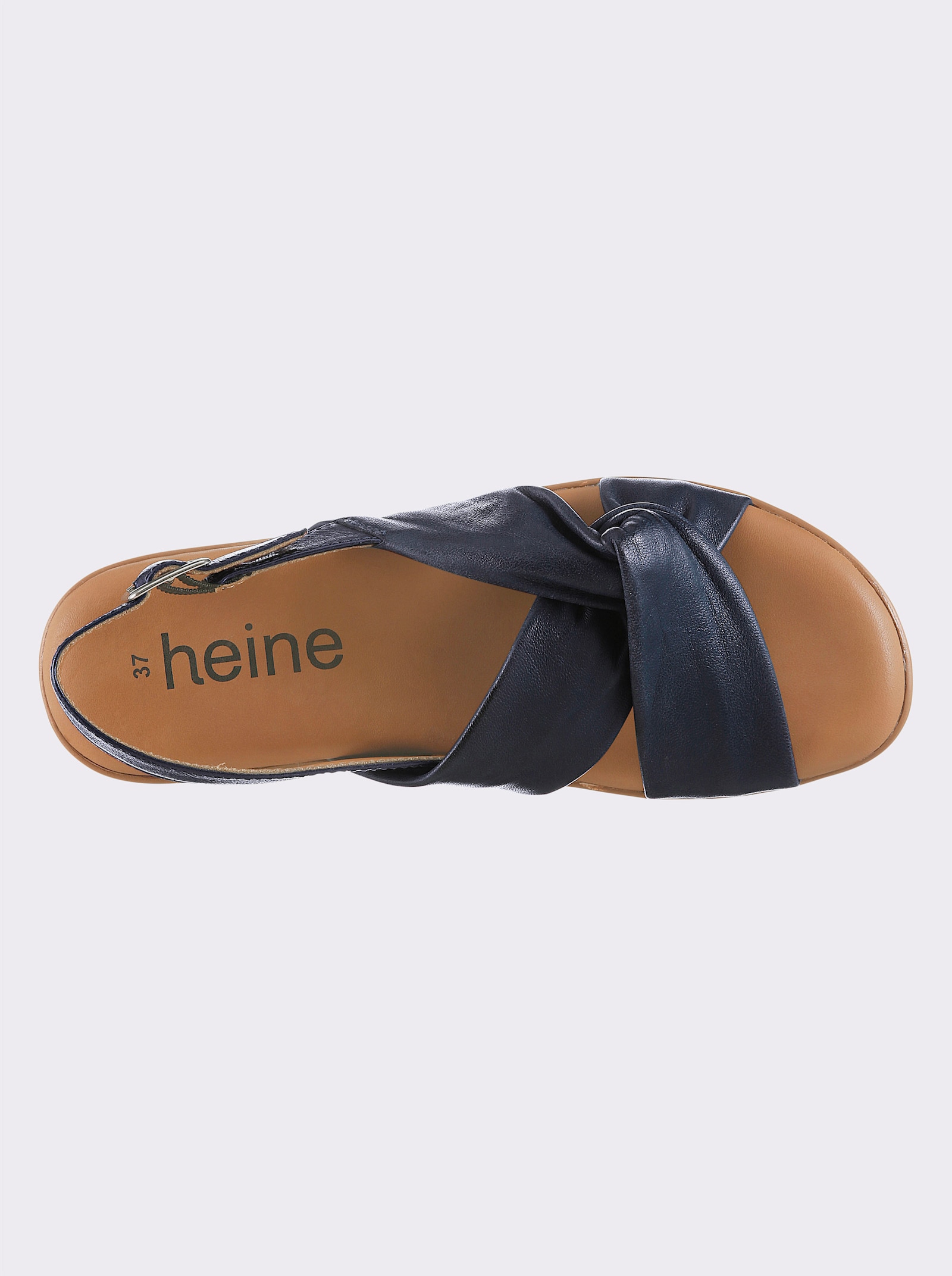 heine Sandale - marine-weiß